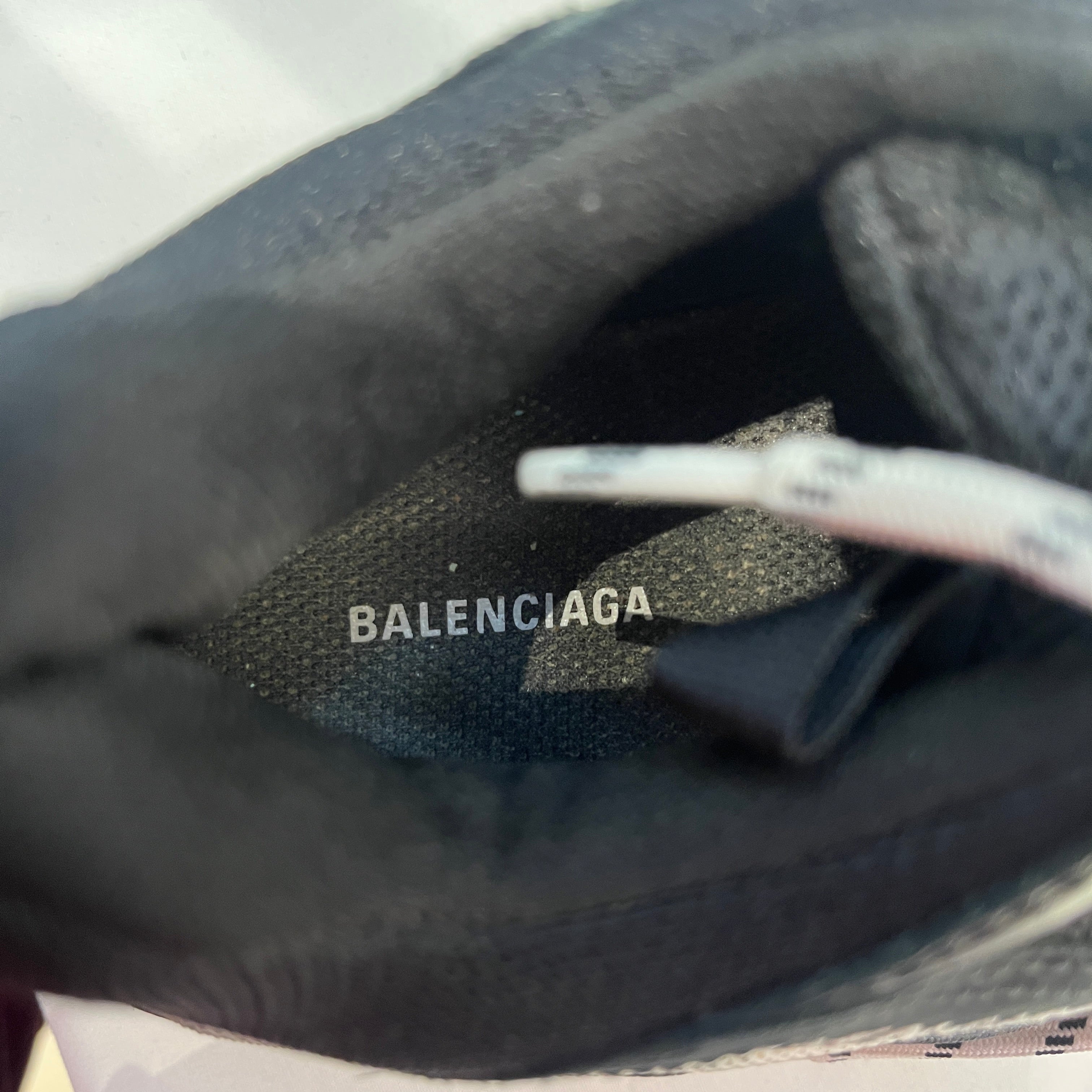 BALENCIAGA/Low-Sneakers/US 7/Nylon/BLK/TRIPLE S view 3