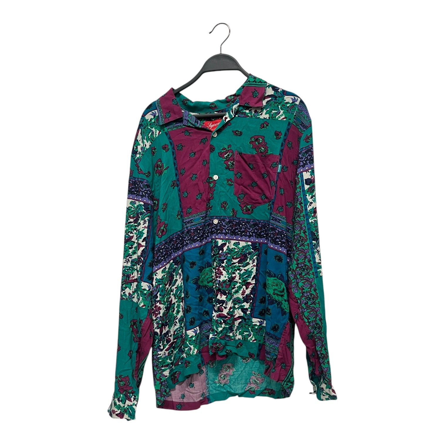 Supreme/LS Shirt/M/Rayon/MLT/All Over Print/PAISLEY RAYON SHIRT view 1
