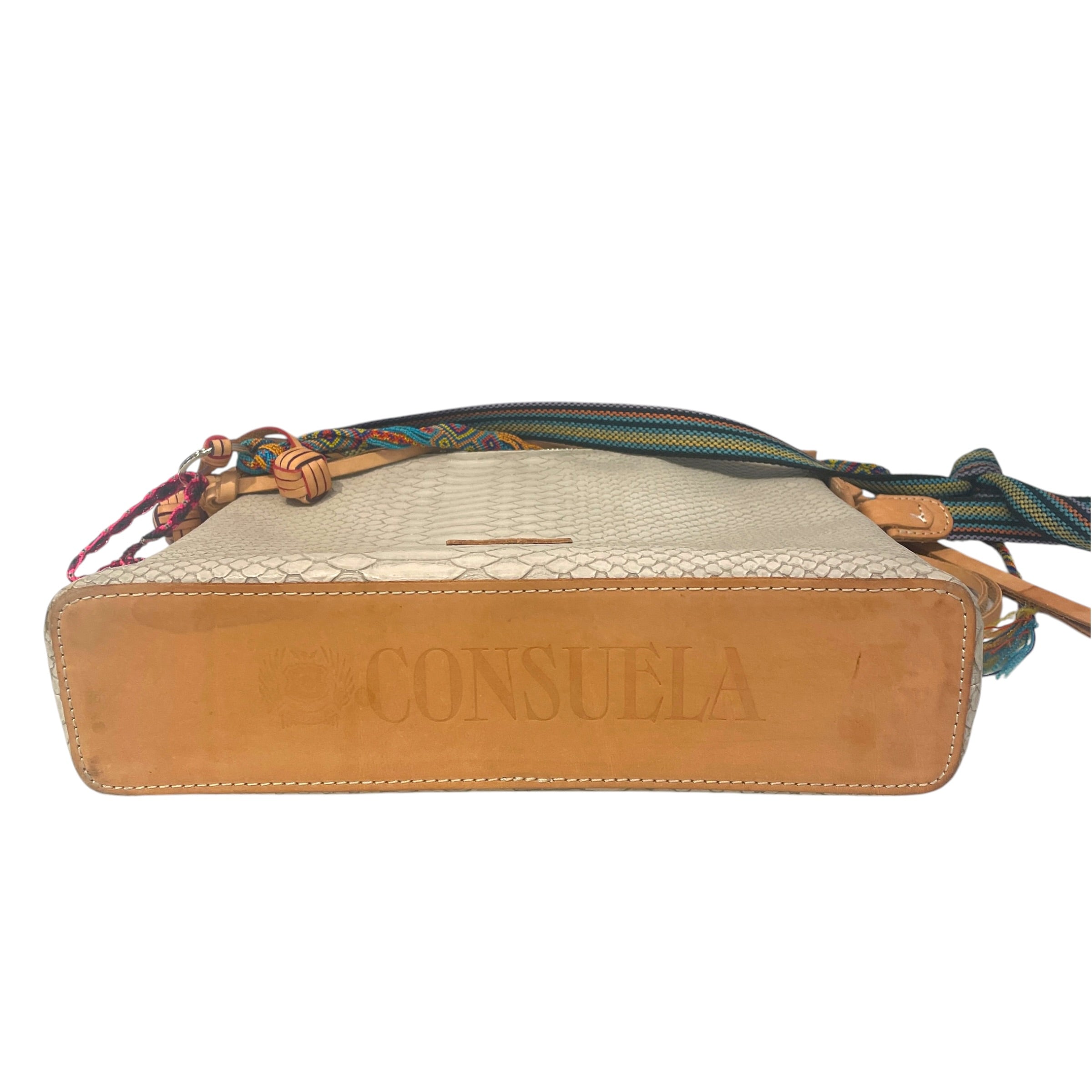 Consuela/Cross Body Bag/Animal Pattern/Leather/GRY/Thunderbird Downtown view 3