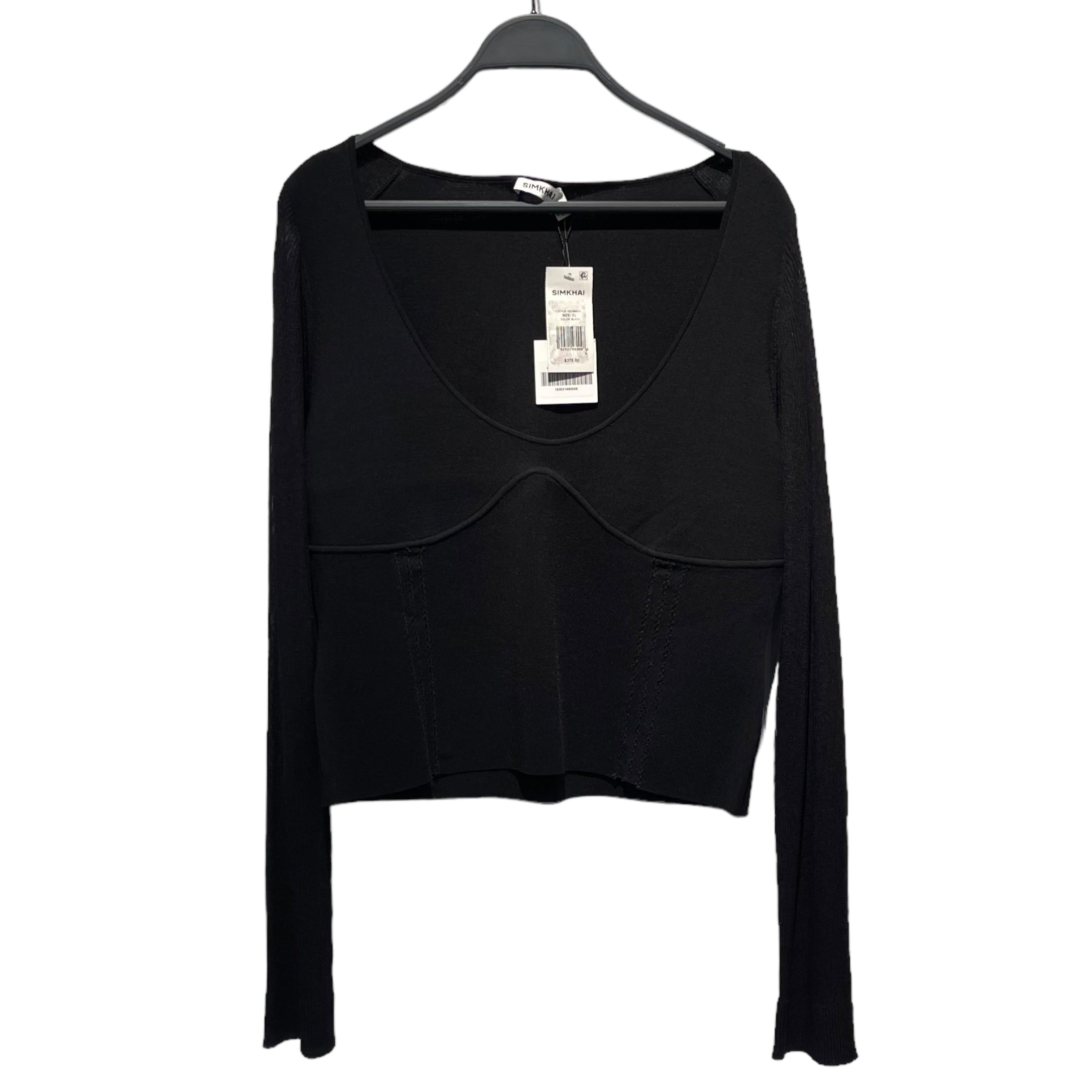 JONATHAN SIMKHAI/Shirt/XL/Rayon/BLK/ view 1
