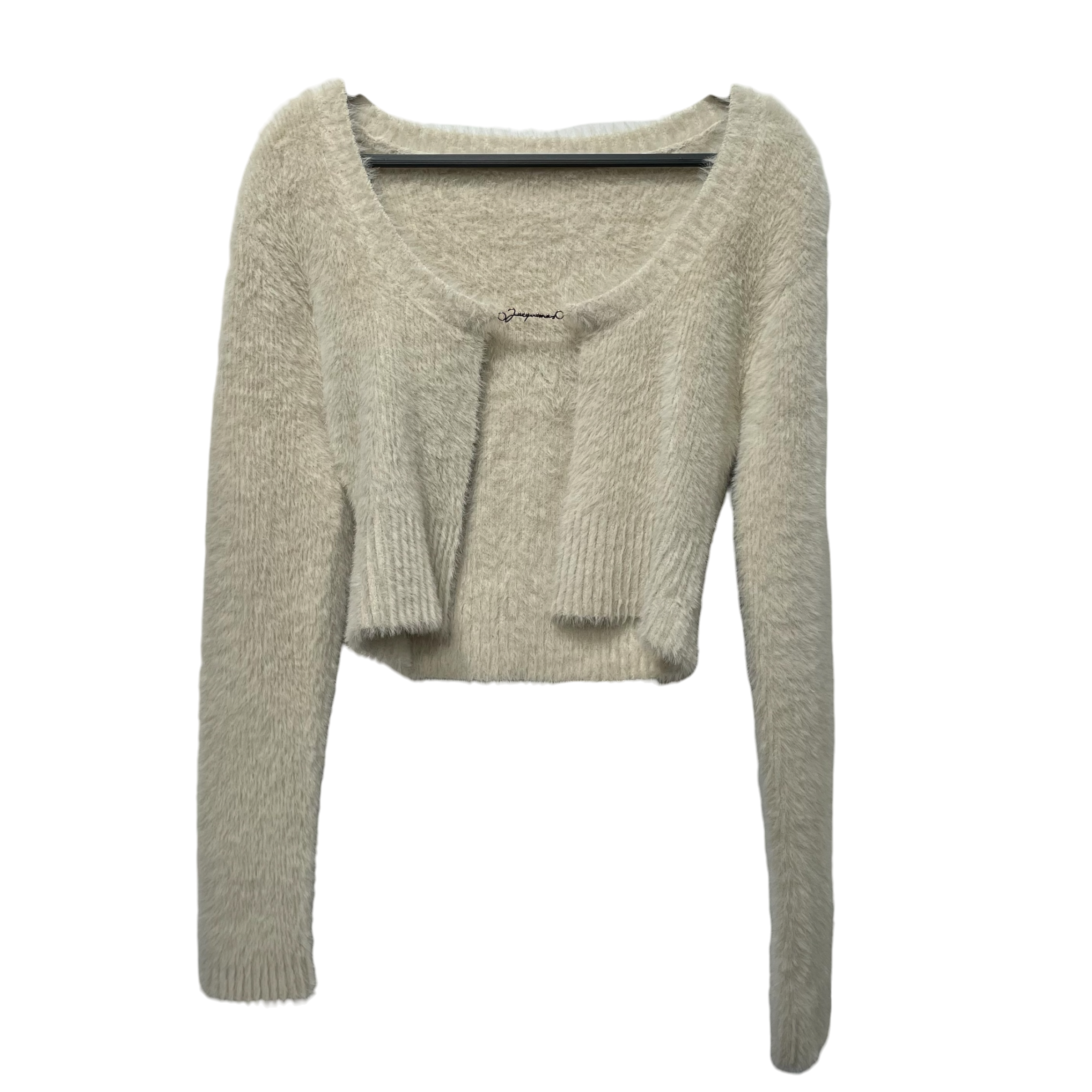 JACQUEMUS/Cardigan/S/Acrylic/WHT/ view 1