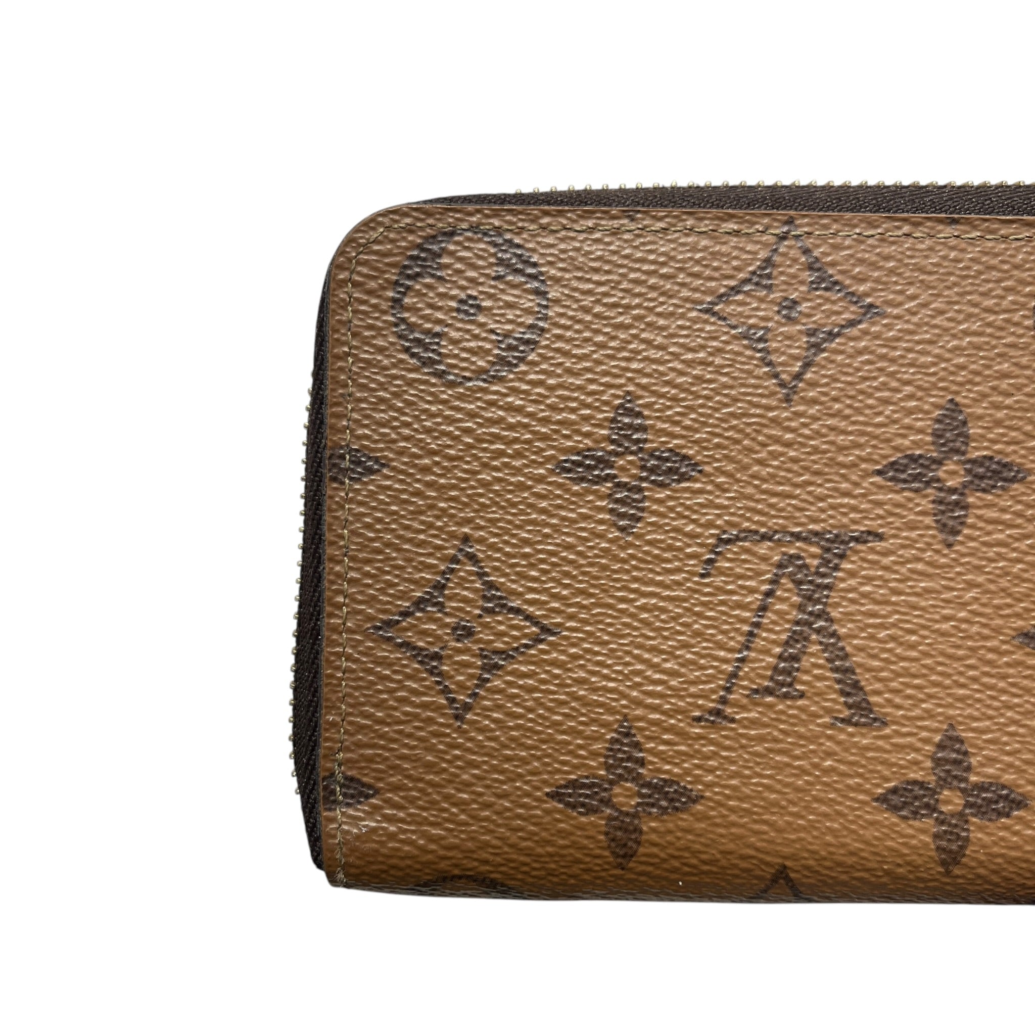 LOUIS VUITTON/Long Wallet/Monogram/Leather/BRW/L's/Reverse Monogram Clemence view 11