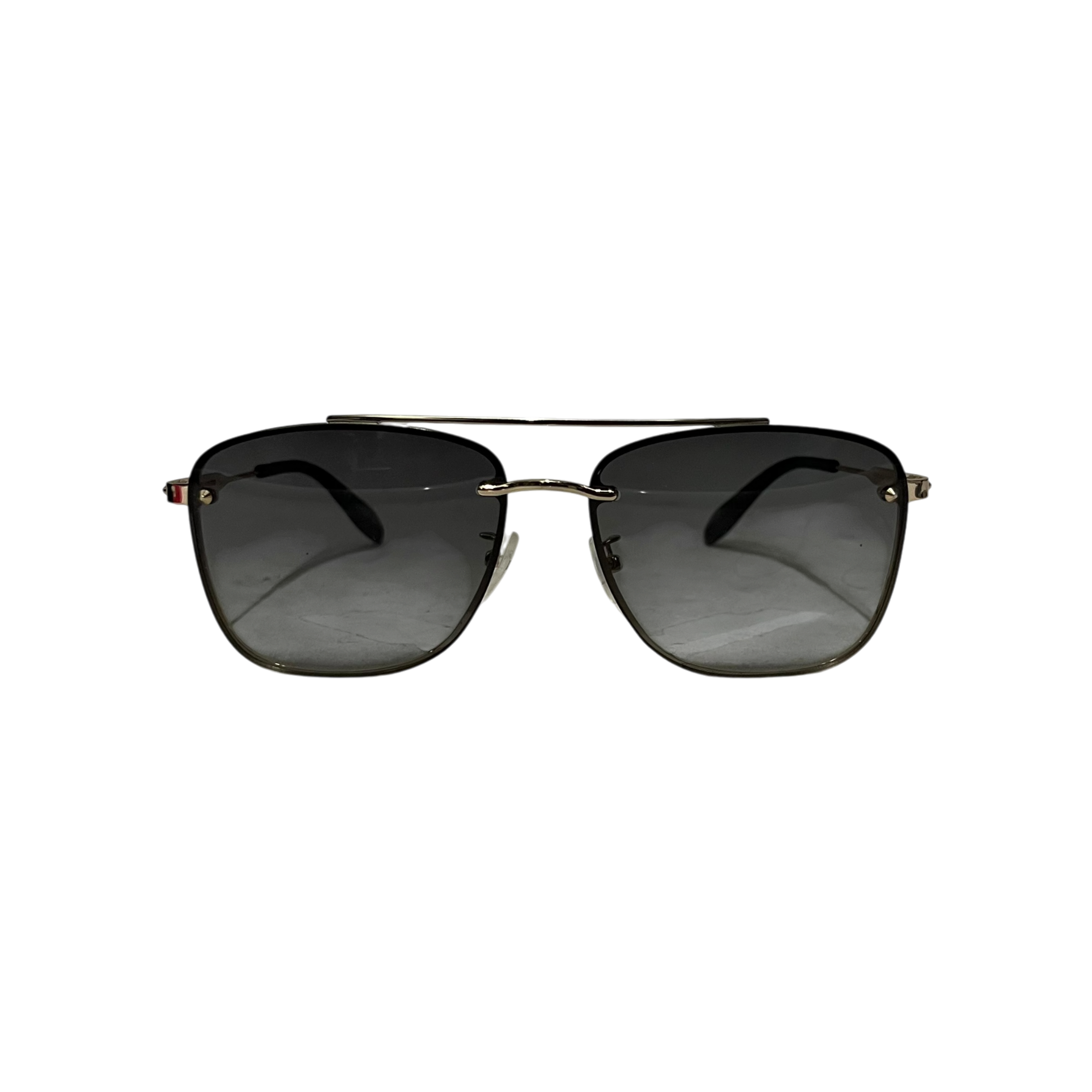 Alexander McQueen/Sunglasses/OS/Titanium/BLK/ view 1