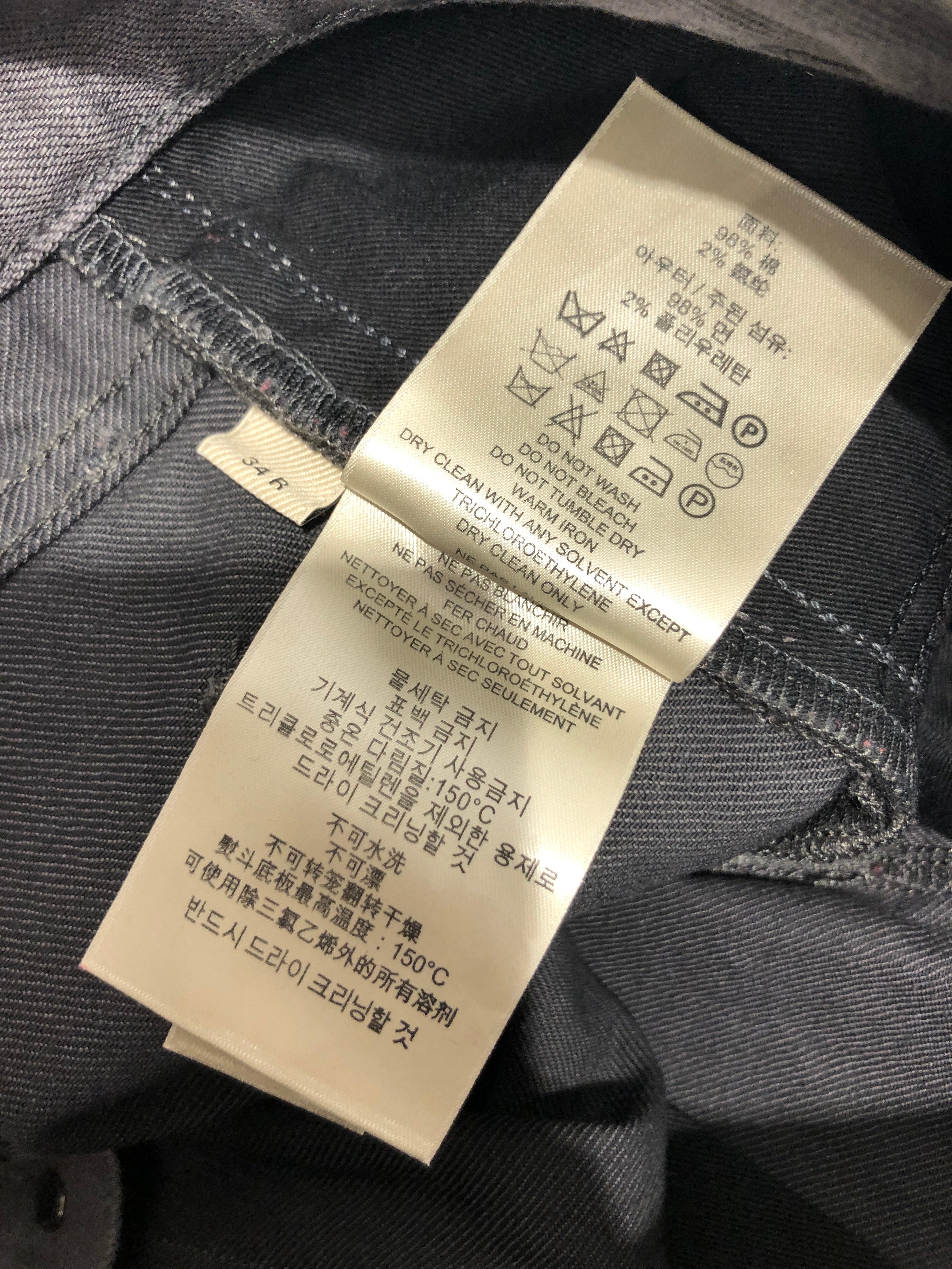 BURBERRY LONDON/Pants/34/Cotton/GRY/CLEAN DENIM view 8