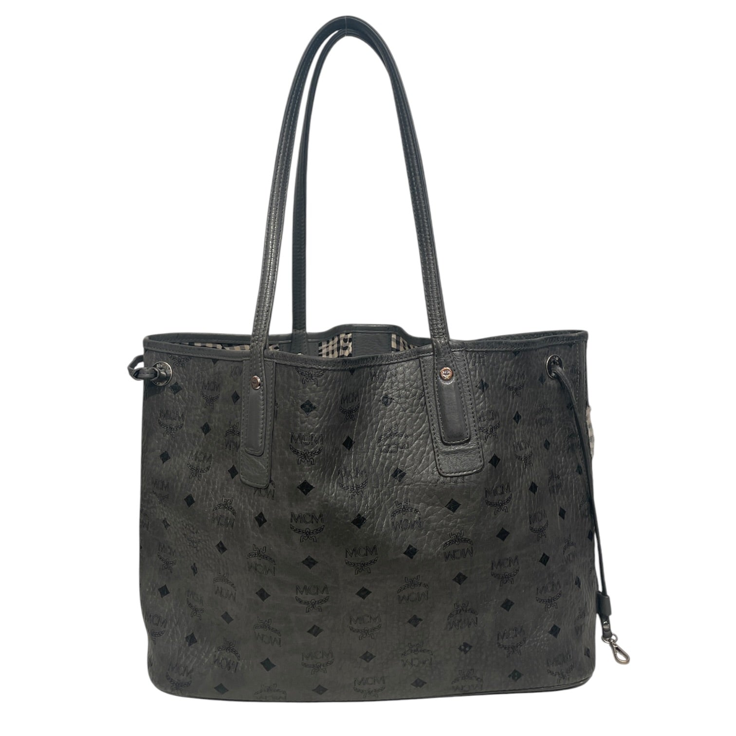 MCM/Tote Bag/Leather/GRY/VISETOS SLV HARDWARE view 2