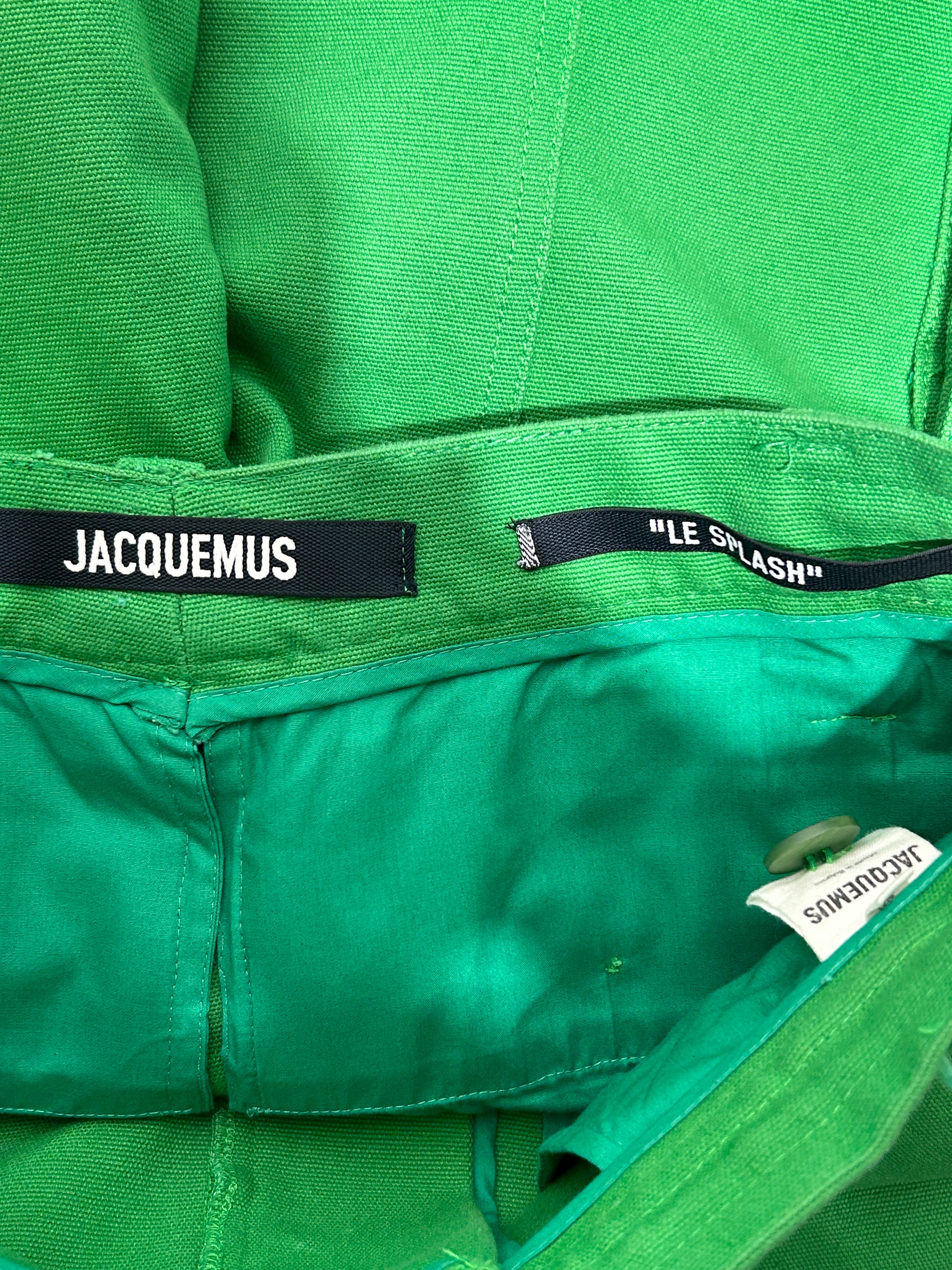 JACQUEMUS/Pants/29/Cotton/GRN/CANVAS CARO view 3