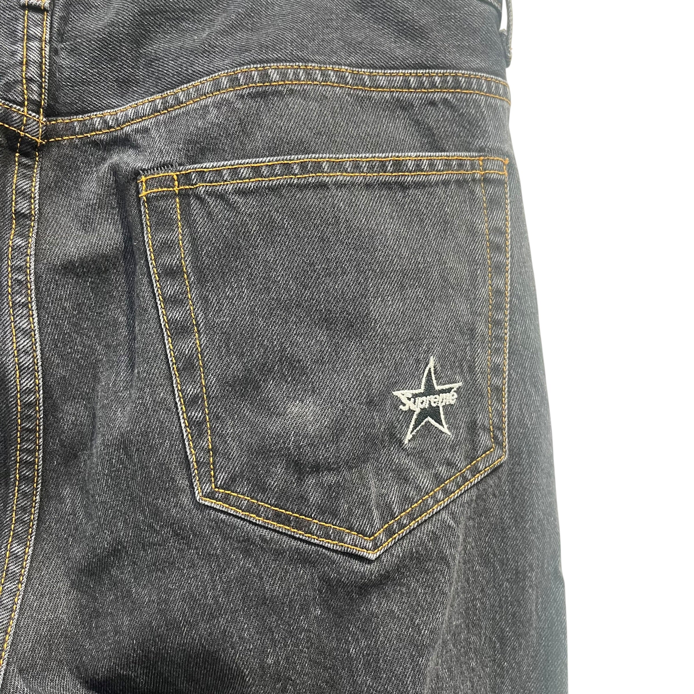 Supreme/Pants/36/Denim/BLK/BROWN STITCHING PANT view 4