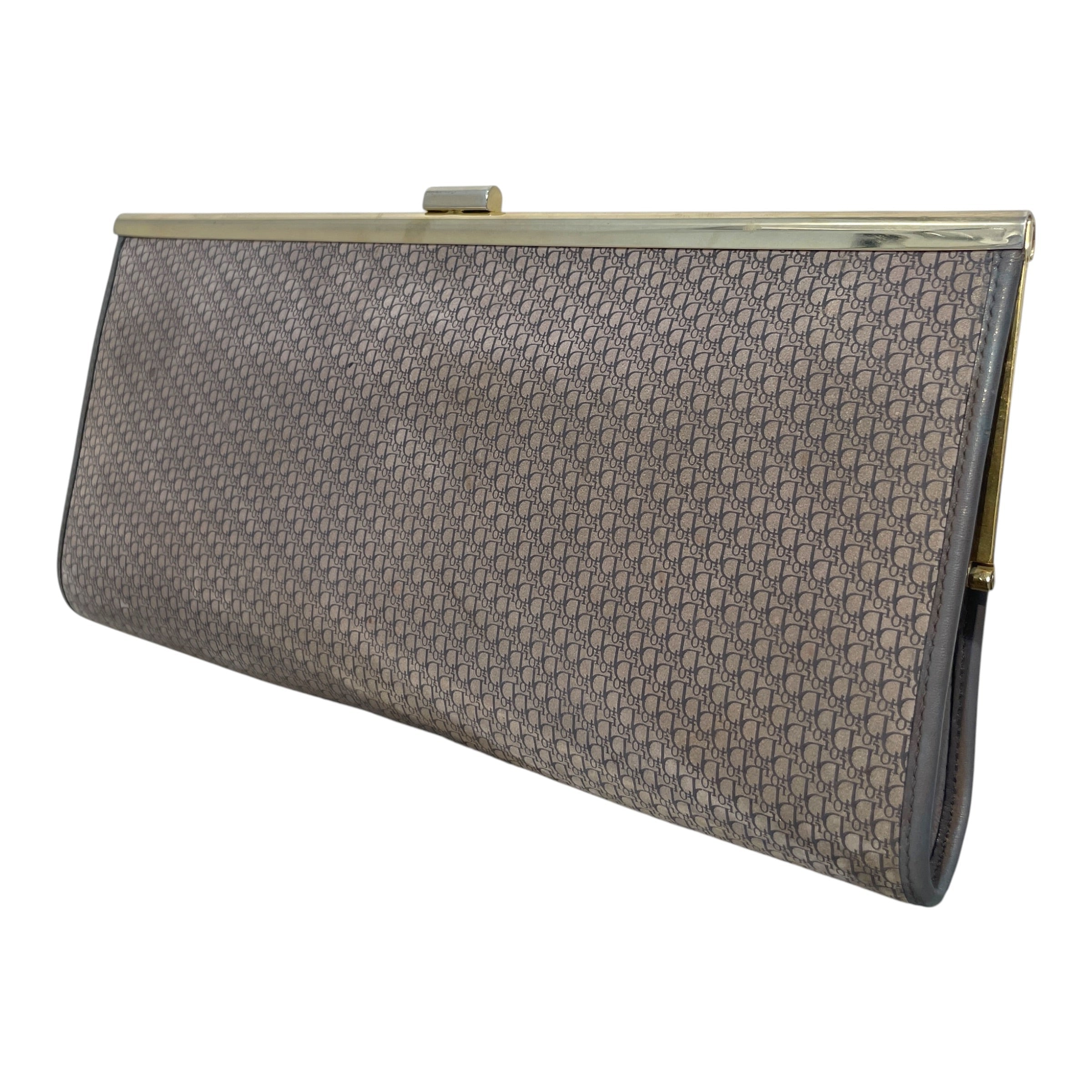 Christian Dior/Clutch Bag/Monogram/Suede/GRY/ view 1