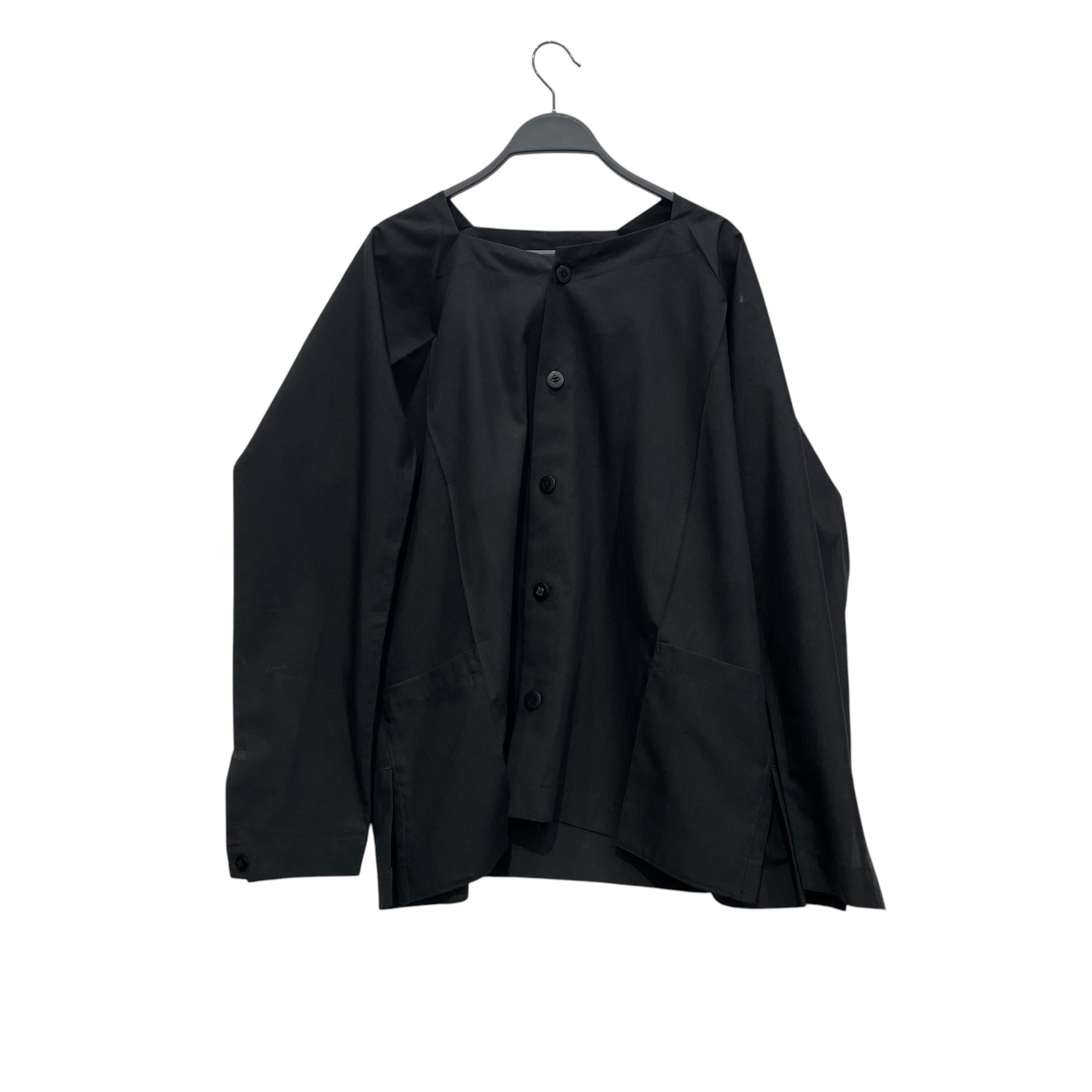 132 5. ISSEY MIYAKE/Jacket/3/Polyester/BLK/SQAURE IN CIRCLE BUTTONS view 1