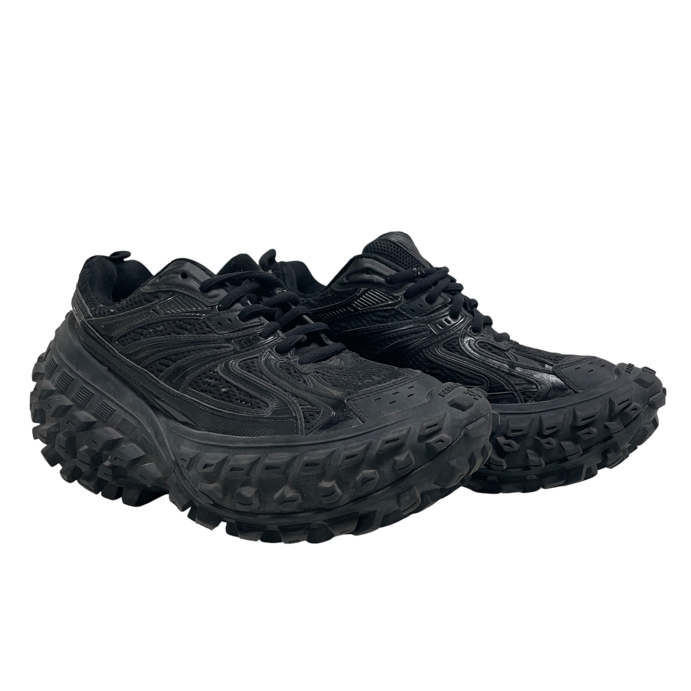BALENCIAGA/Low-Sneakers/US 8/Polyester/BLK/defender view 1