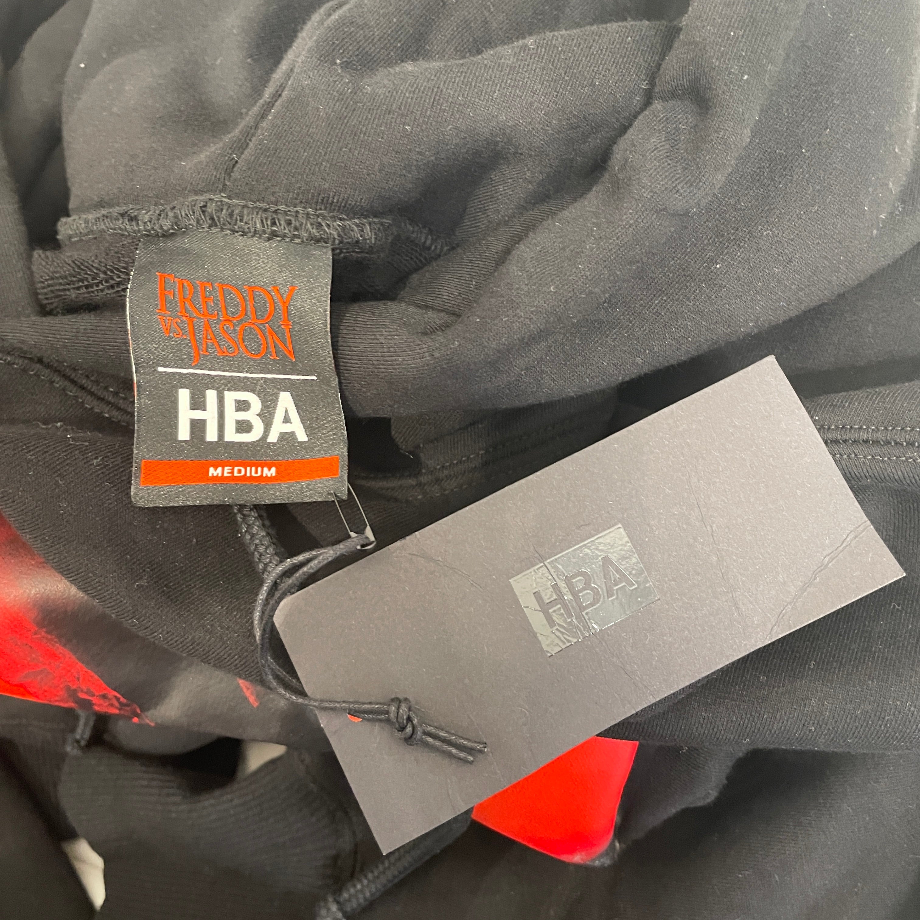 HOOD BY AIR./Hoodie/M/Graphic/Cotton/BLK/Pullover/X FREDDY VS JASON view 3