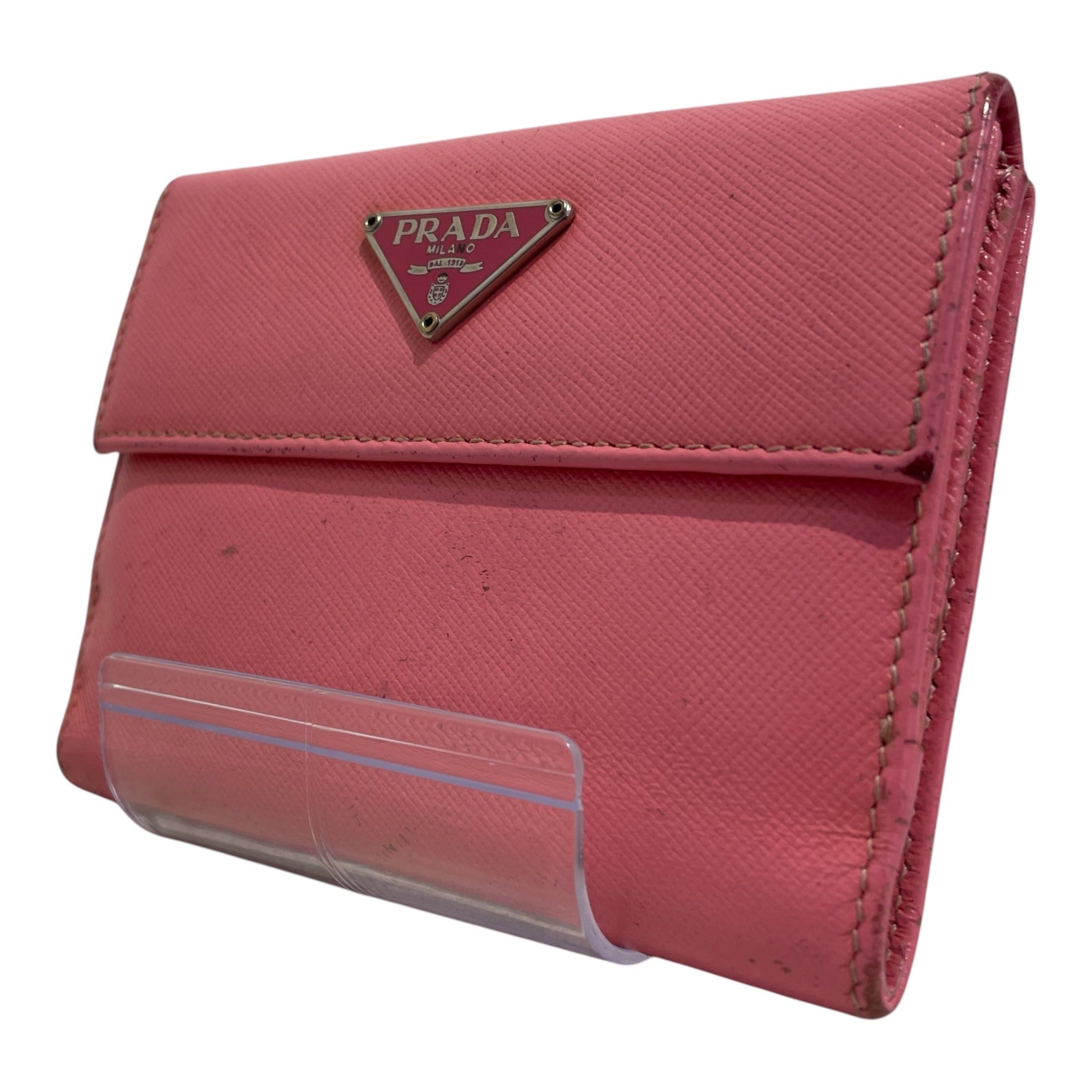 PRADA/Bifold Wallet/Pink/Leather/M523A view 1