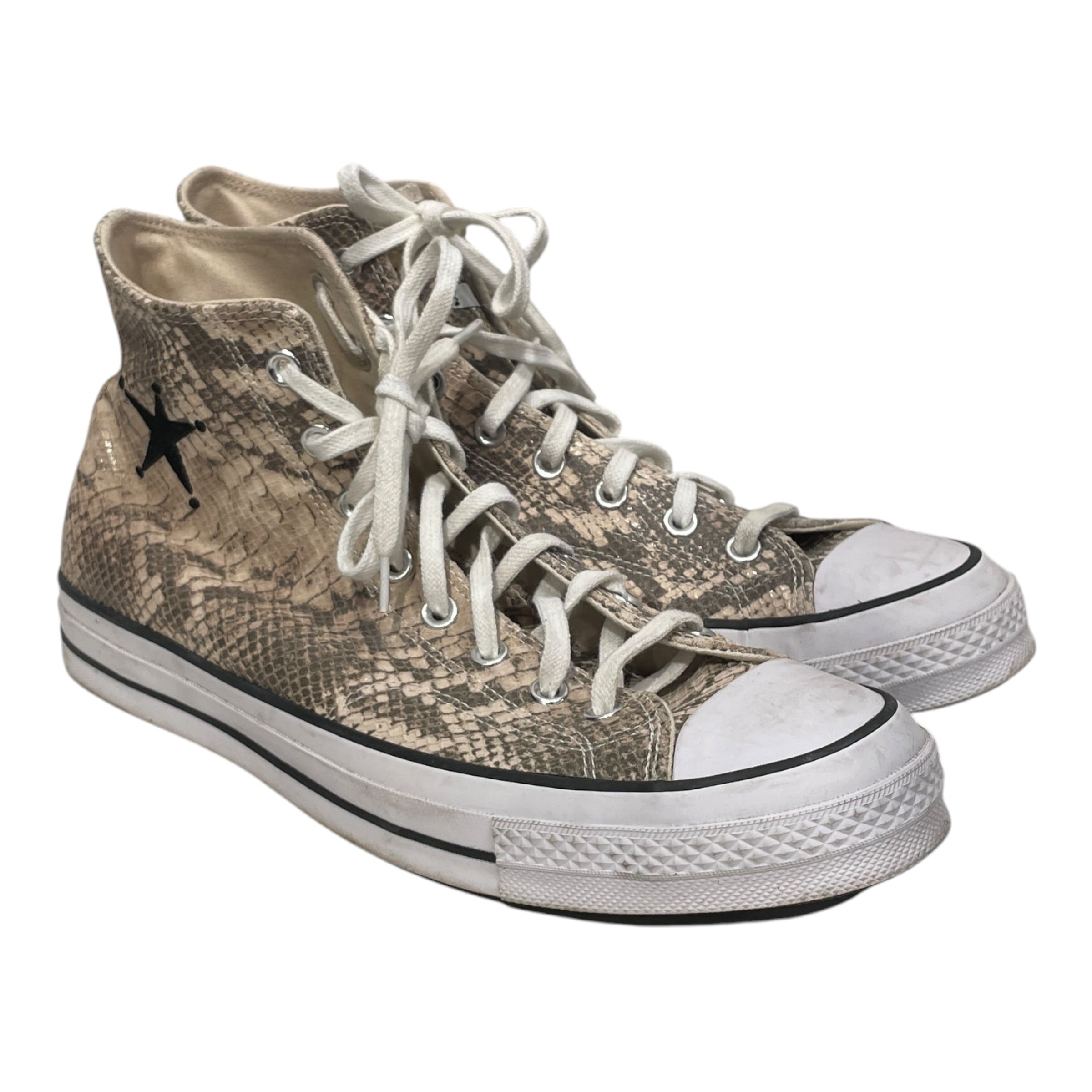 CONVERSE/STUSSY/Hi-Sneakers/US 11.5/Animal Pattern/Cotton/GRN/SNAKE PATTERN A11674C view 1