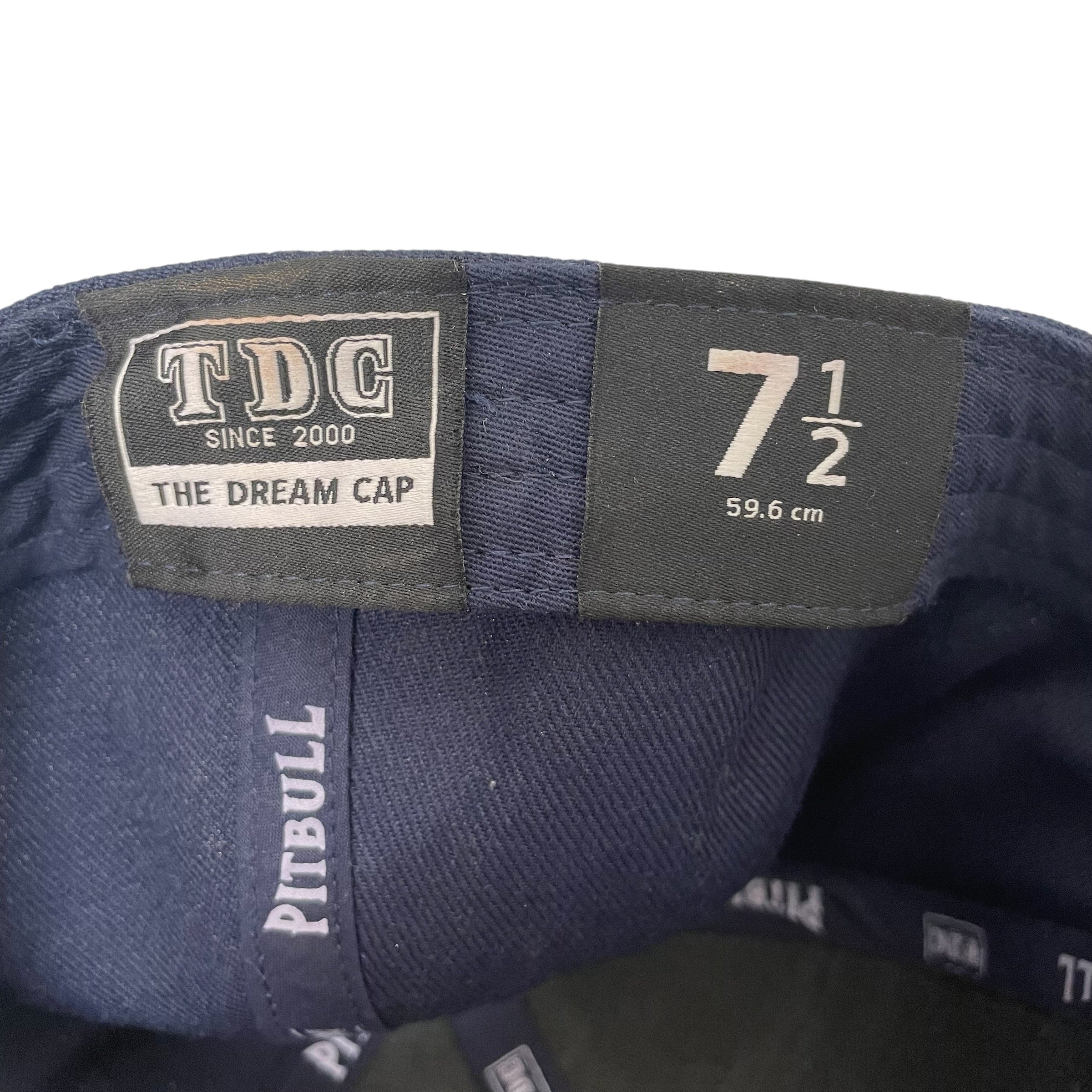 YVL/Headwear/7 1/2/Graphic/Acrylic/NVY/YVL Fitted view 4
