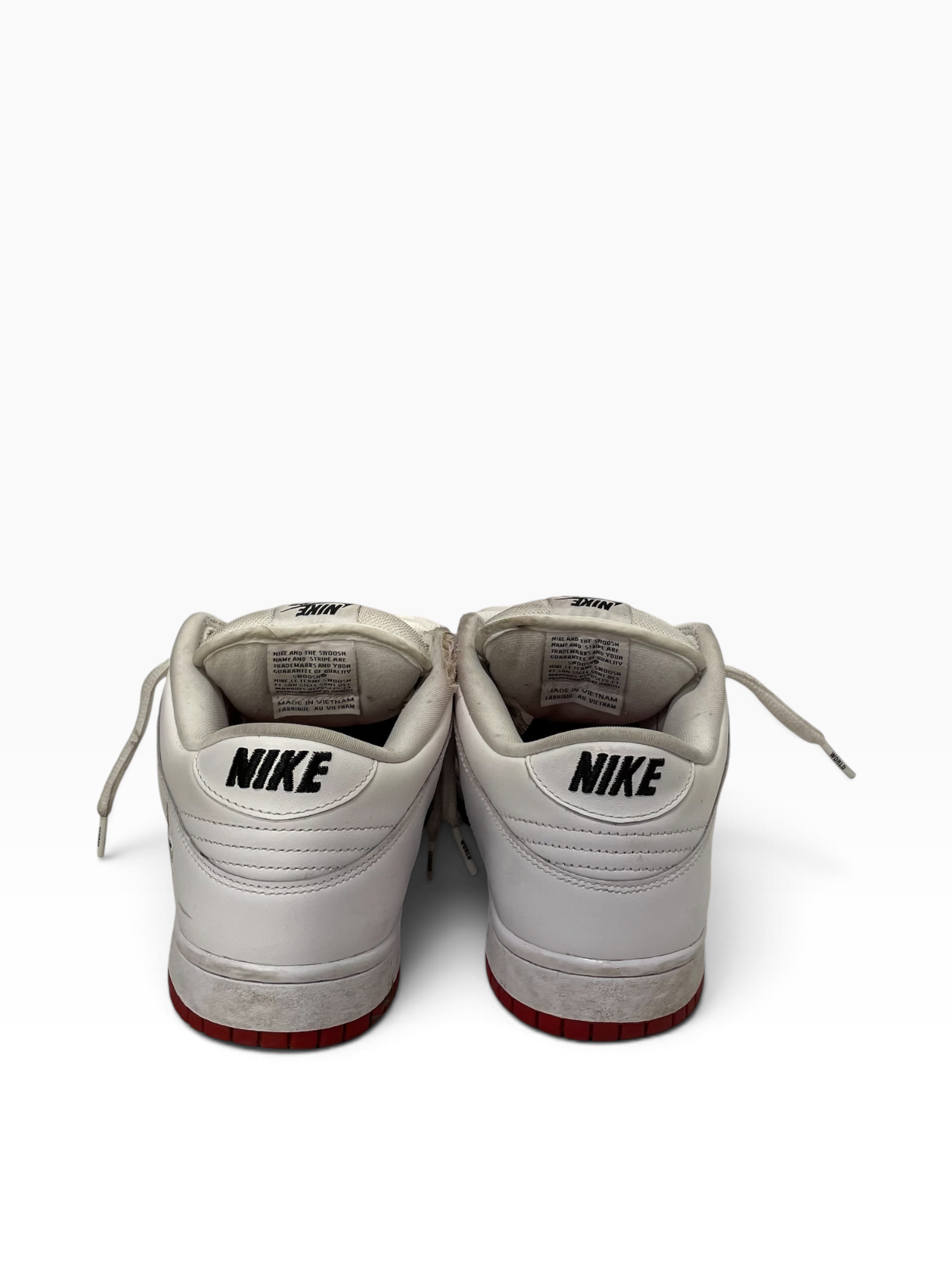 Supreme/NIKE SB/Low-Sneakers/US 10.5/Cotton/RED/SUPREME VARSITY RED view 4