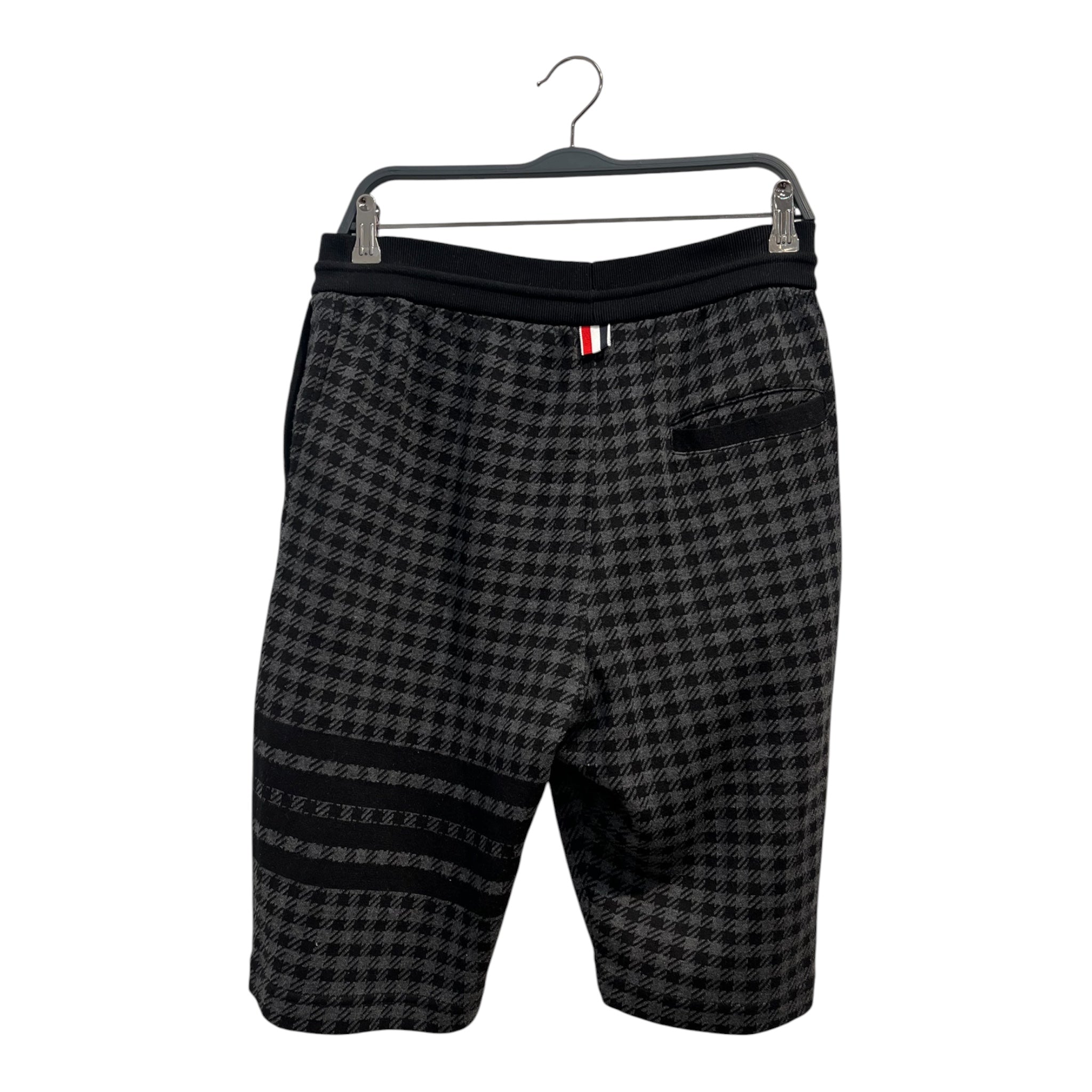THOM BROWNE. NEW YORK/Shorts/1/Cotton/BLK/houndstooth view 2