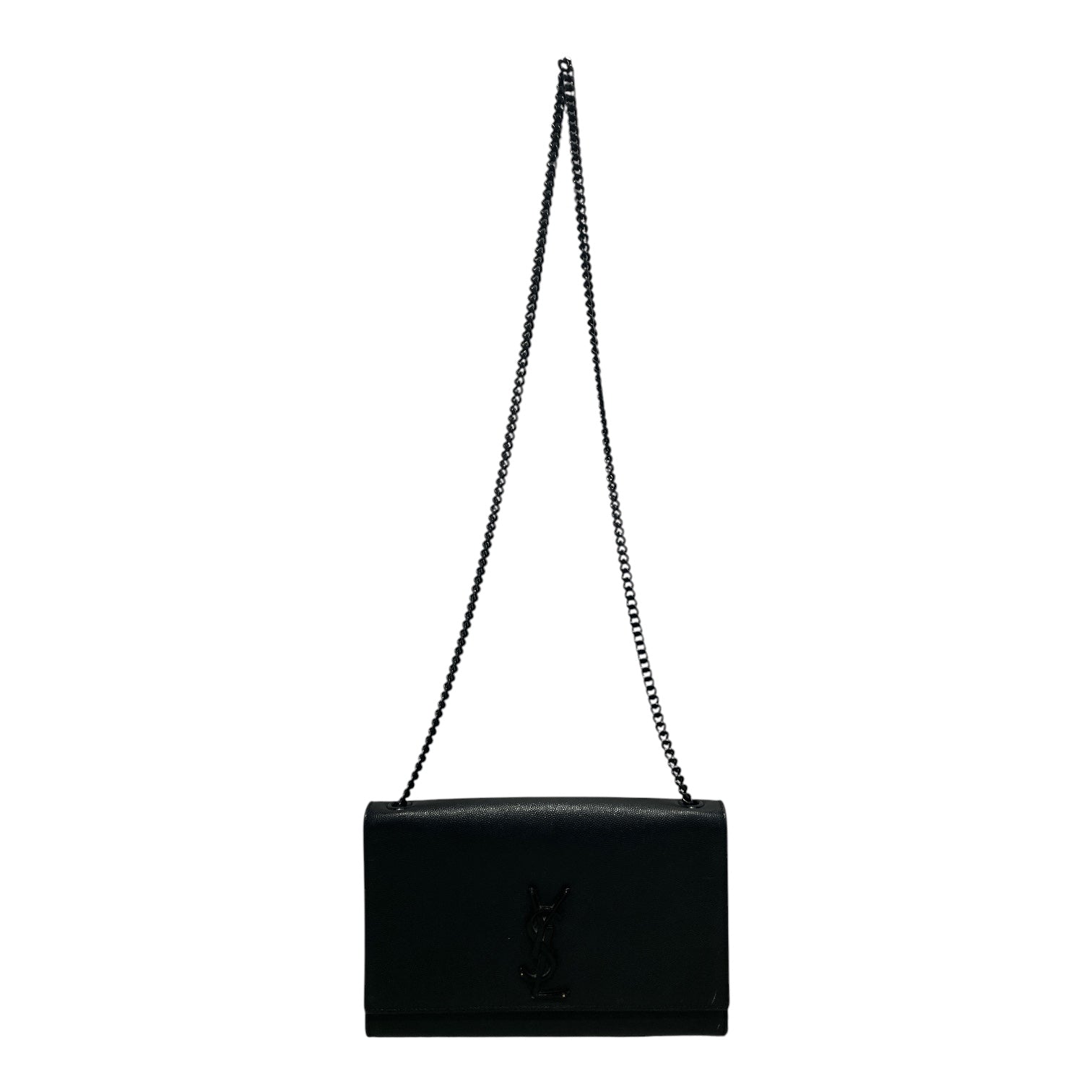 YVES SAINT LAURENT/Cross Body Bag/Leather/BLK/KATE SMALL BAG view 1