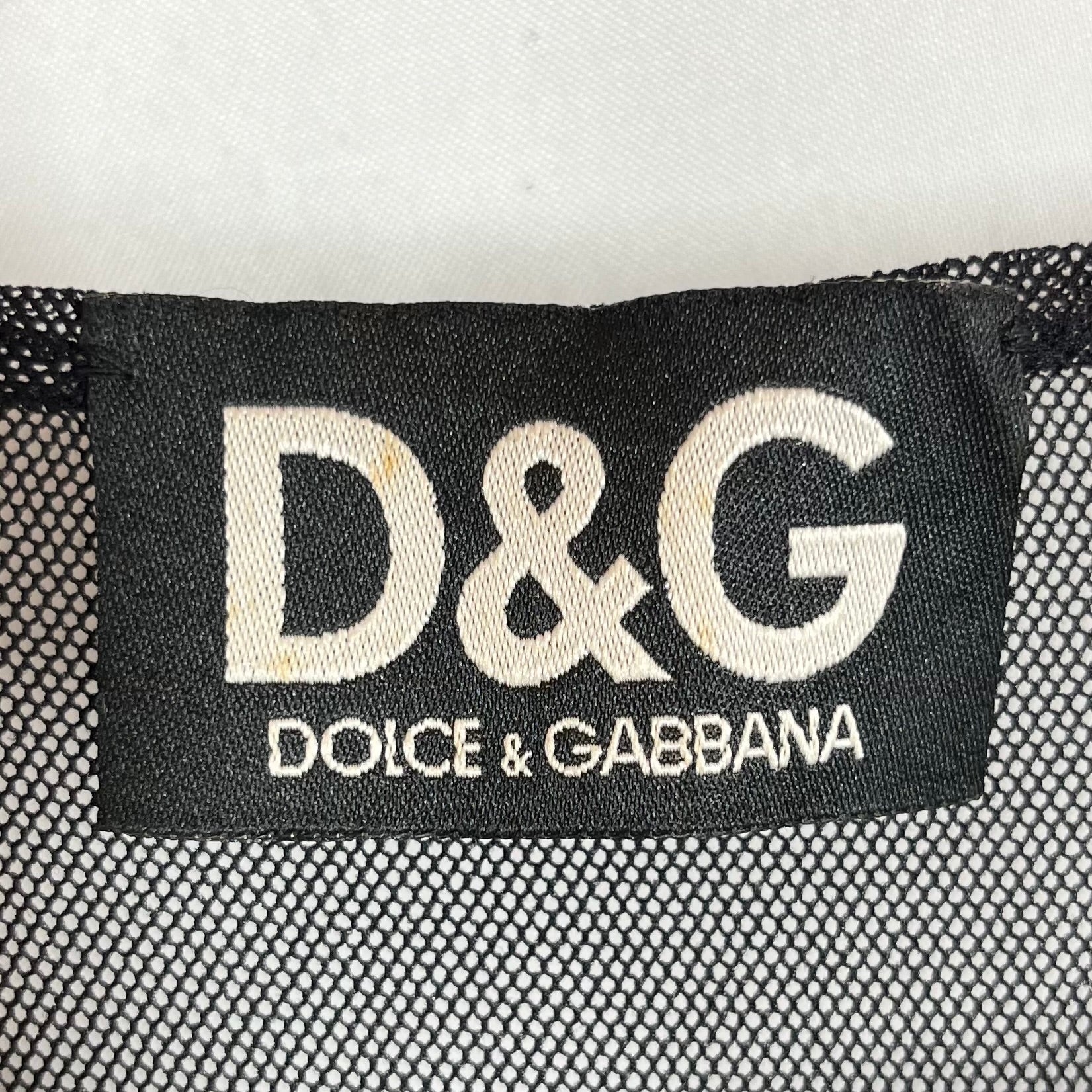 DOLCE&GABBANA/SS Dress/30/Acrylic/BLK/mesh view 3