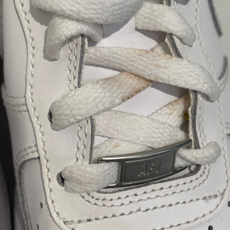 NIKE/AIR FORCE 1 (GS)/Low-Sneakers/US 8/Leather/WHT/314192-117