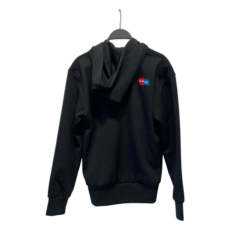 PLAY COMME des GARCONS/Zip Up Hoodie/S/Polyester/BLK/