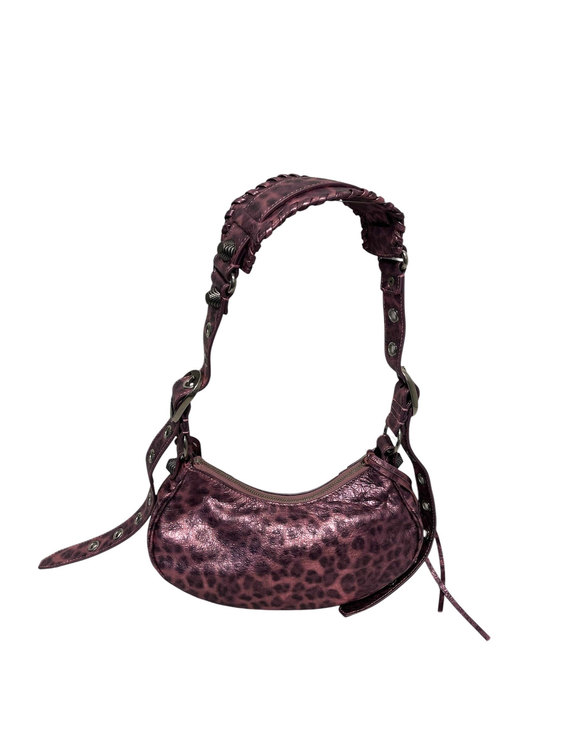 BALENCIAGA/Hand Bag/Leopard/Lambskin/PNK/Le cagole Shoulder bag view 3
