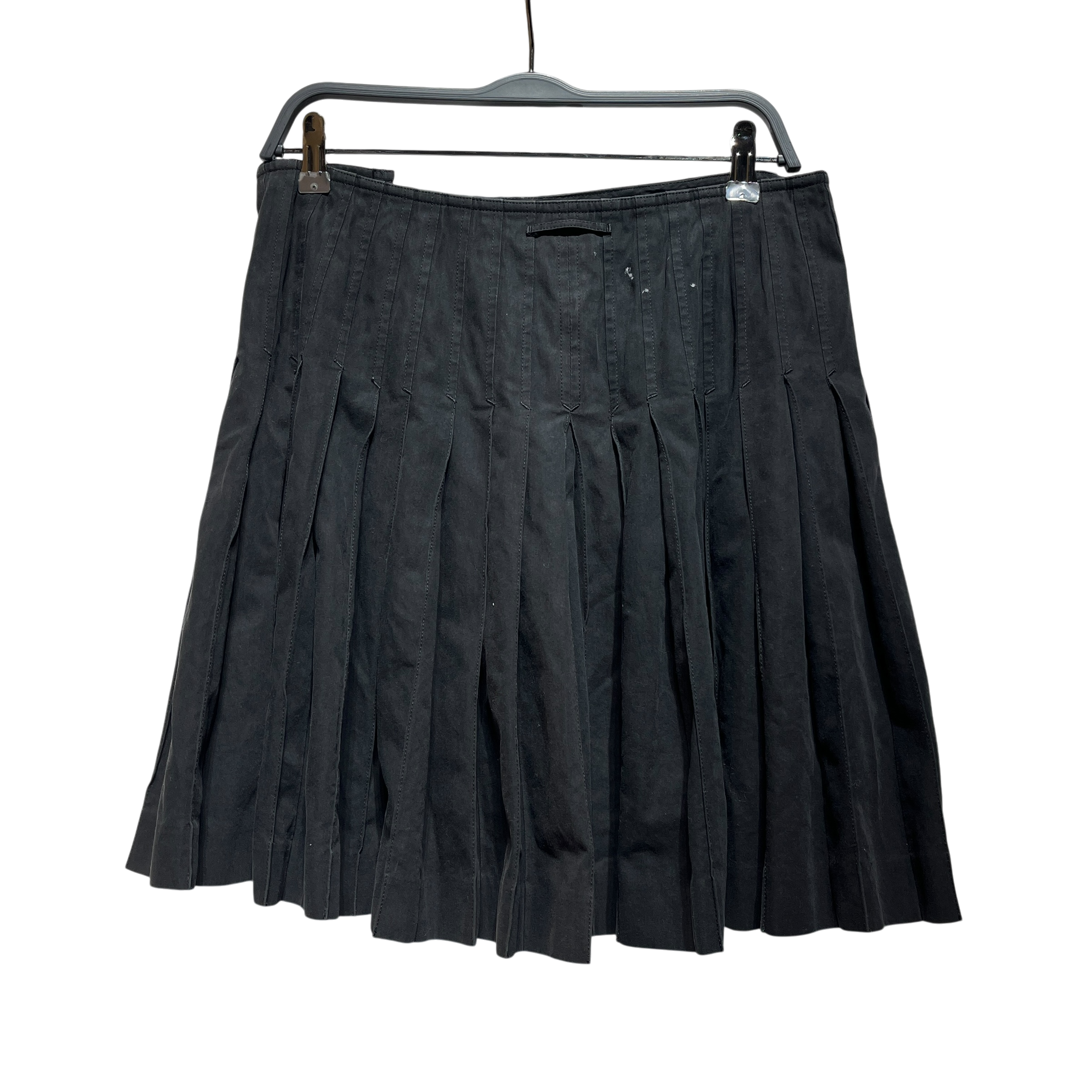 Jean Paul GAULTIER FEMME/Skirt/40/Cotton/BLK/Pleated/TRIPLE BUCKLE view 2