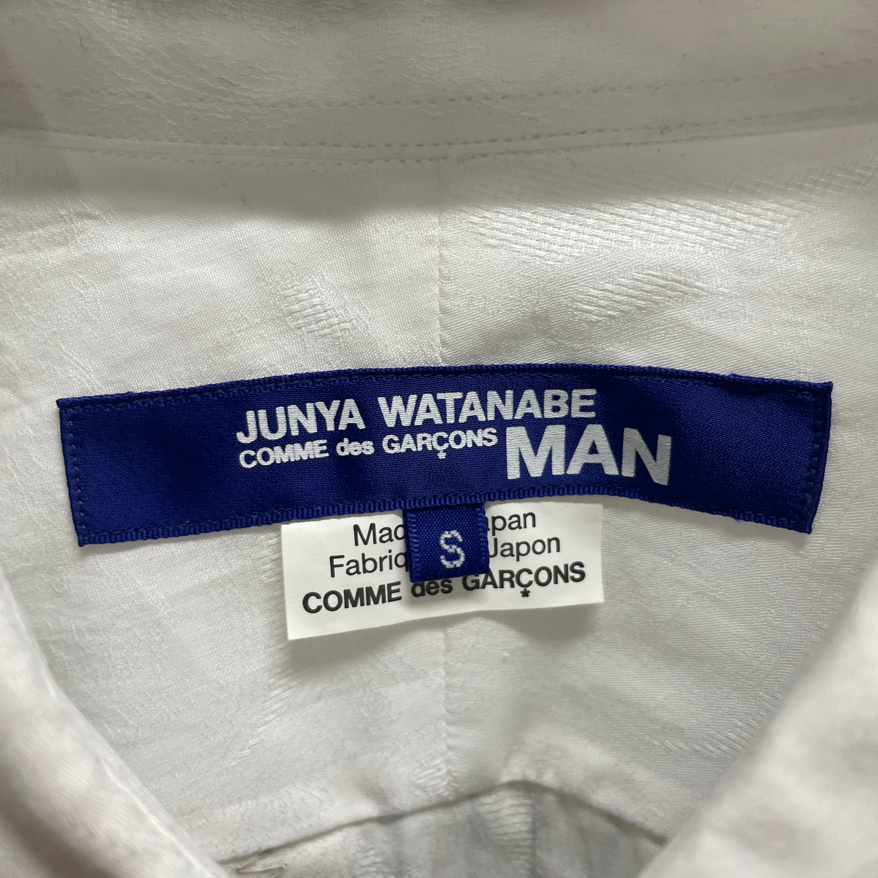 JUNYA WATANABE COMME des GARCONS MAN/SS Shirt/M/Cotton/WHT/PATCHWORK/PLAID/BURGUNDY view 3