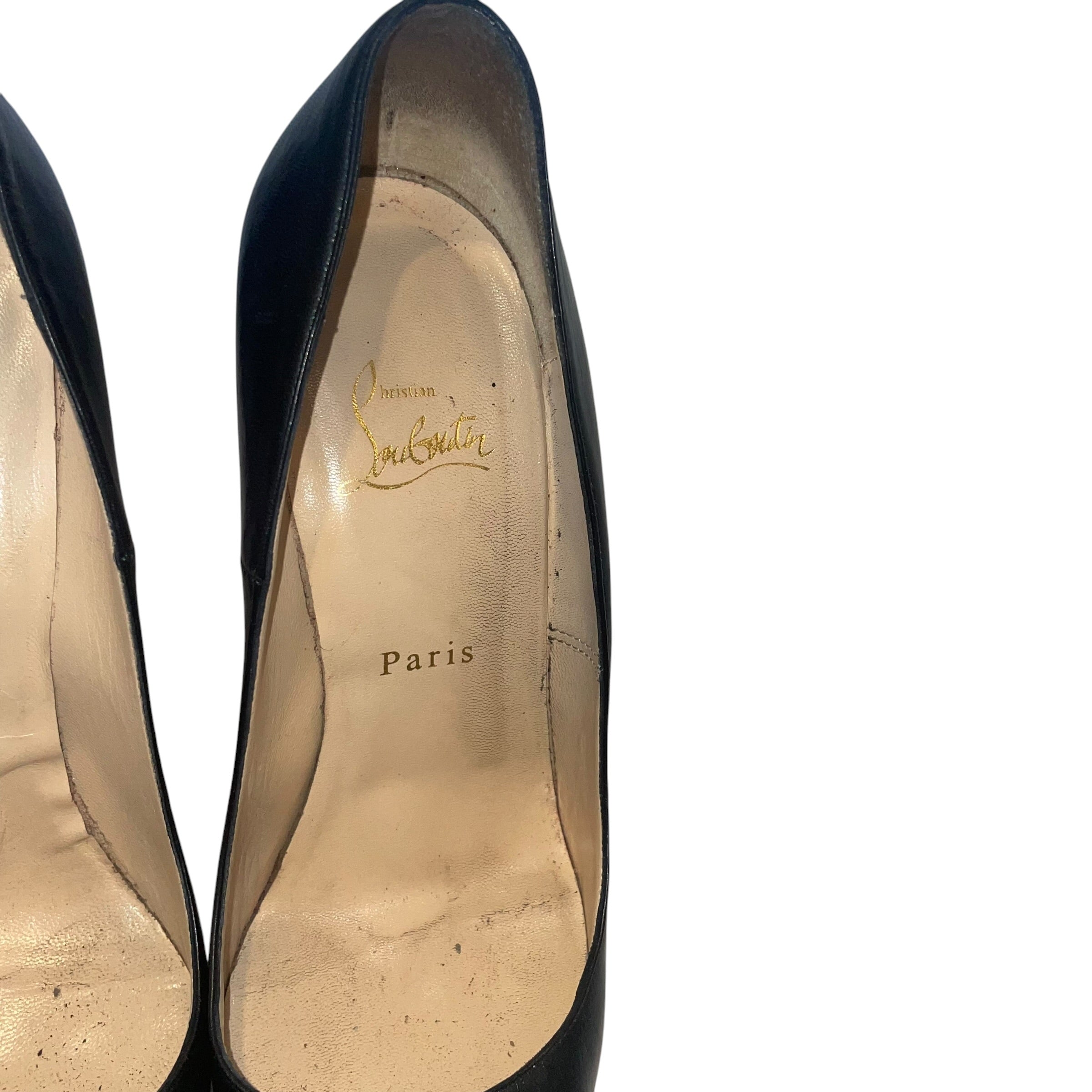 Christian Louboutin/Heels/EU 39.5/Leather/BLK/ view 3