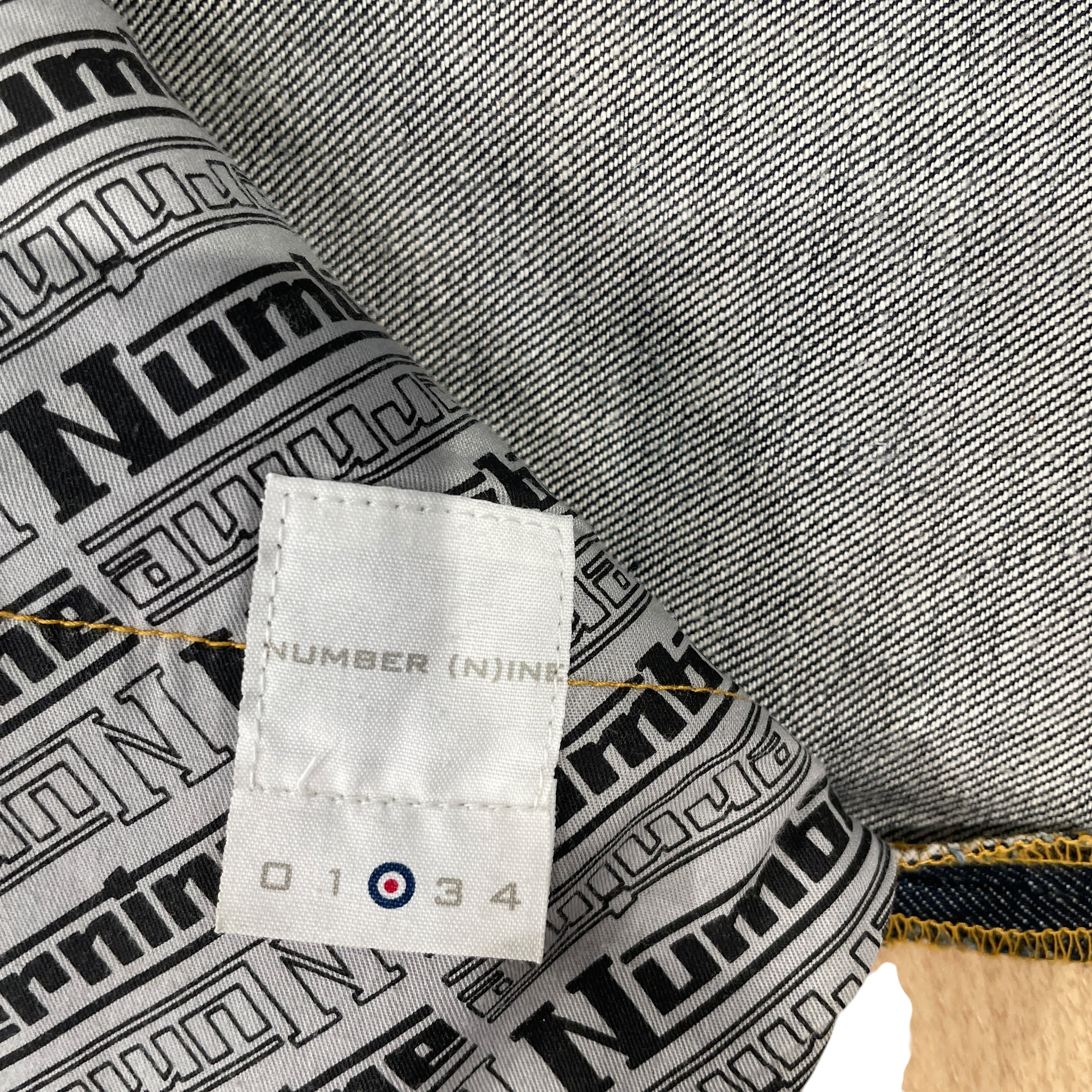 NUMBER (N)INE/Pants/2/Cotton/IDG/SS200 INSIDE OUT DENIM view 3