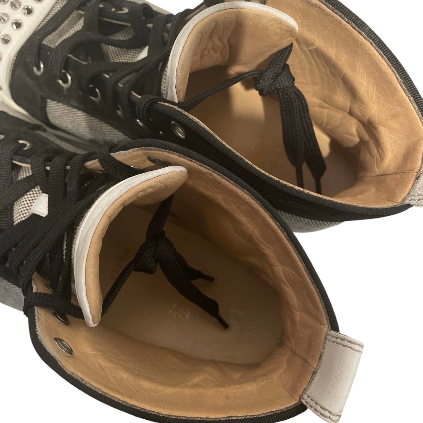 Christian Louboutin/Hi-Sneakers/EU 43/Cotton/SLV/ORLATO SPIKE SNEAKER view 3