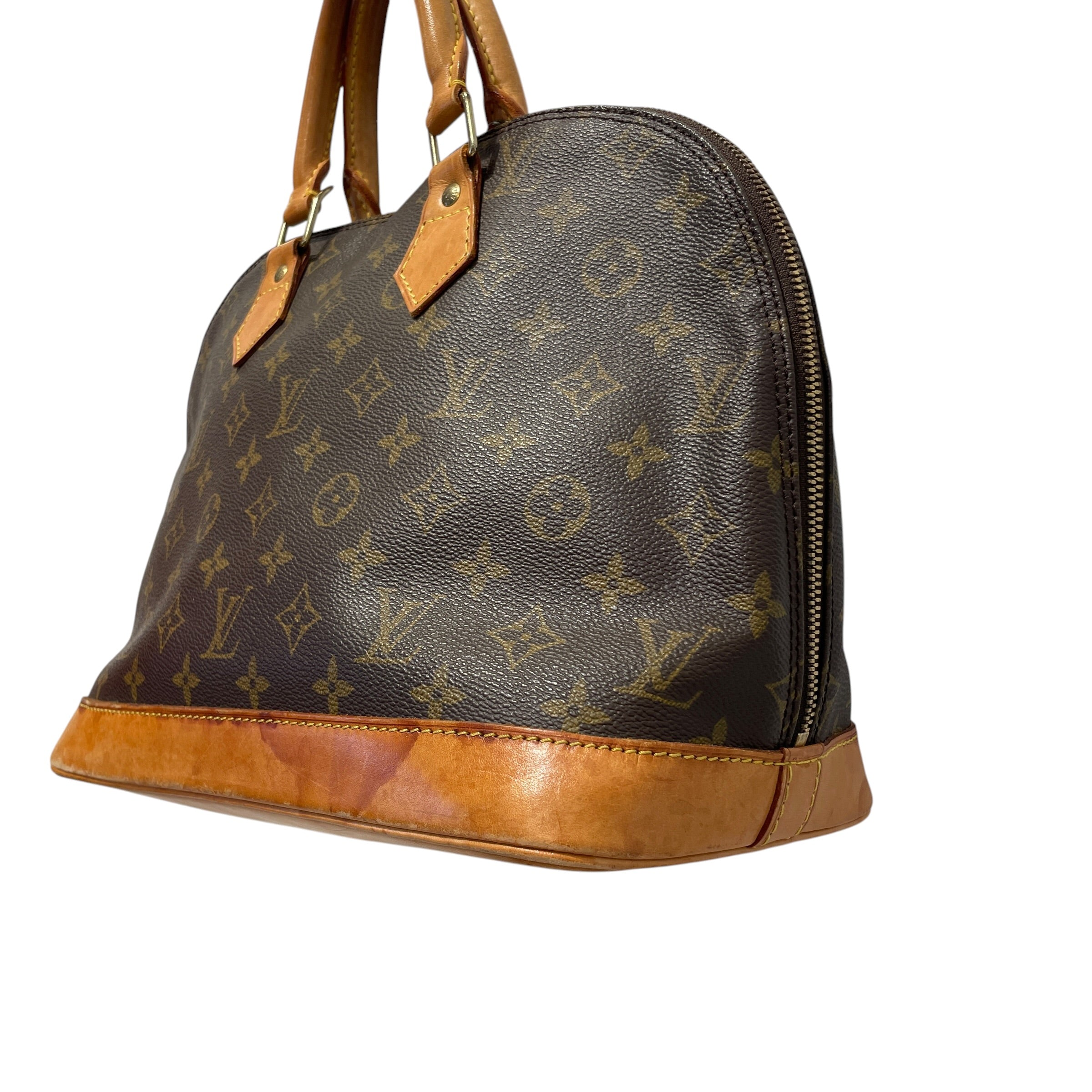 LOUIS VUITTON/Hand Bag/Monogram/Leather/BRW/Alma PM view 4