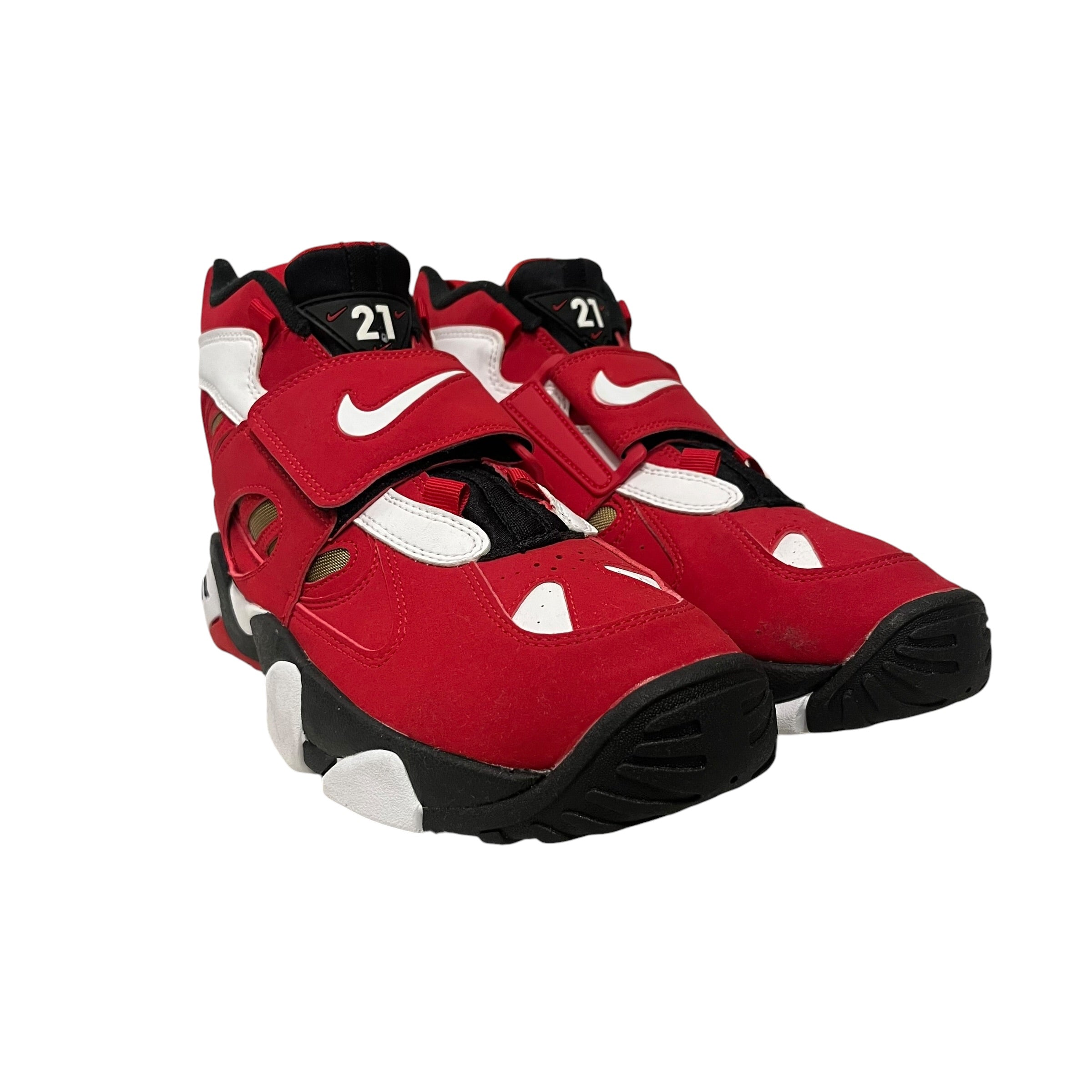 NIKE/Hi-Sneakers/US 9.5/Suede/RED/turf 2 view 1