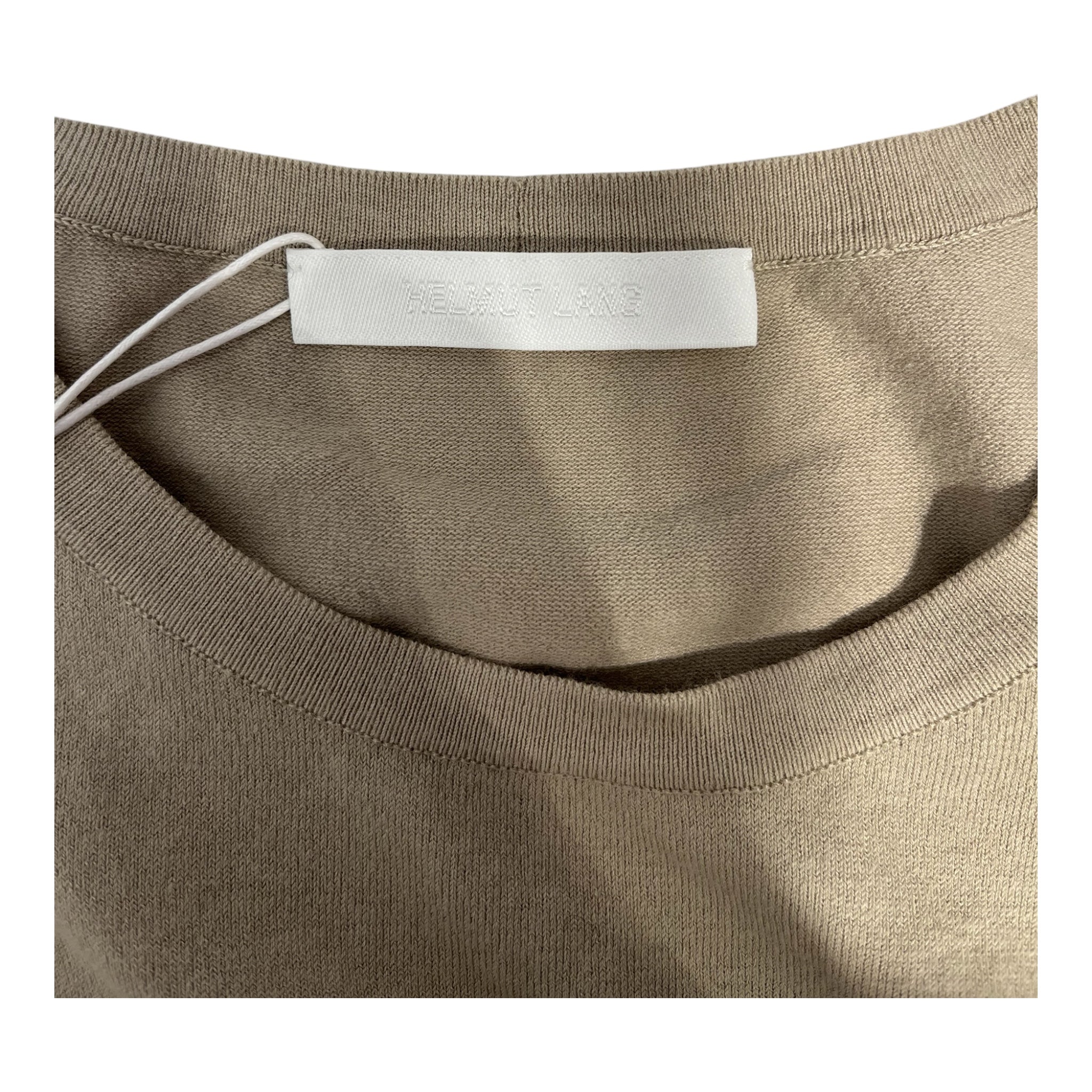 Helmut Lang/LS T-Shirt/S/Cotton/KHK/CUT & SEW DETACHED SLEEVE view 3