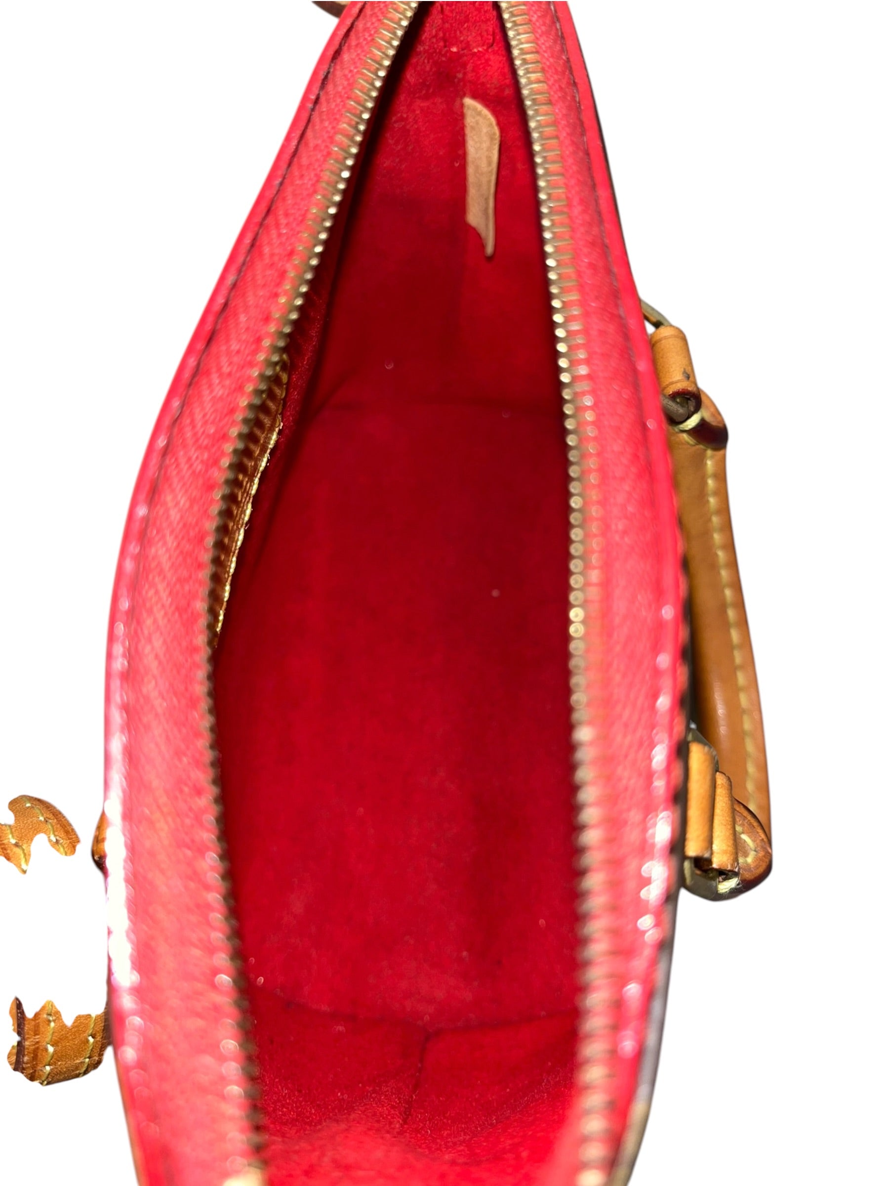 LOUIS VUITTON/Bag/Faux Leather/BRW/NANO PALLAS CERISE view 4