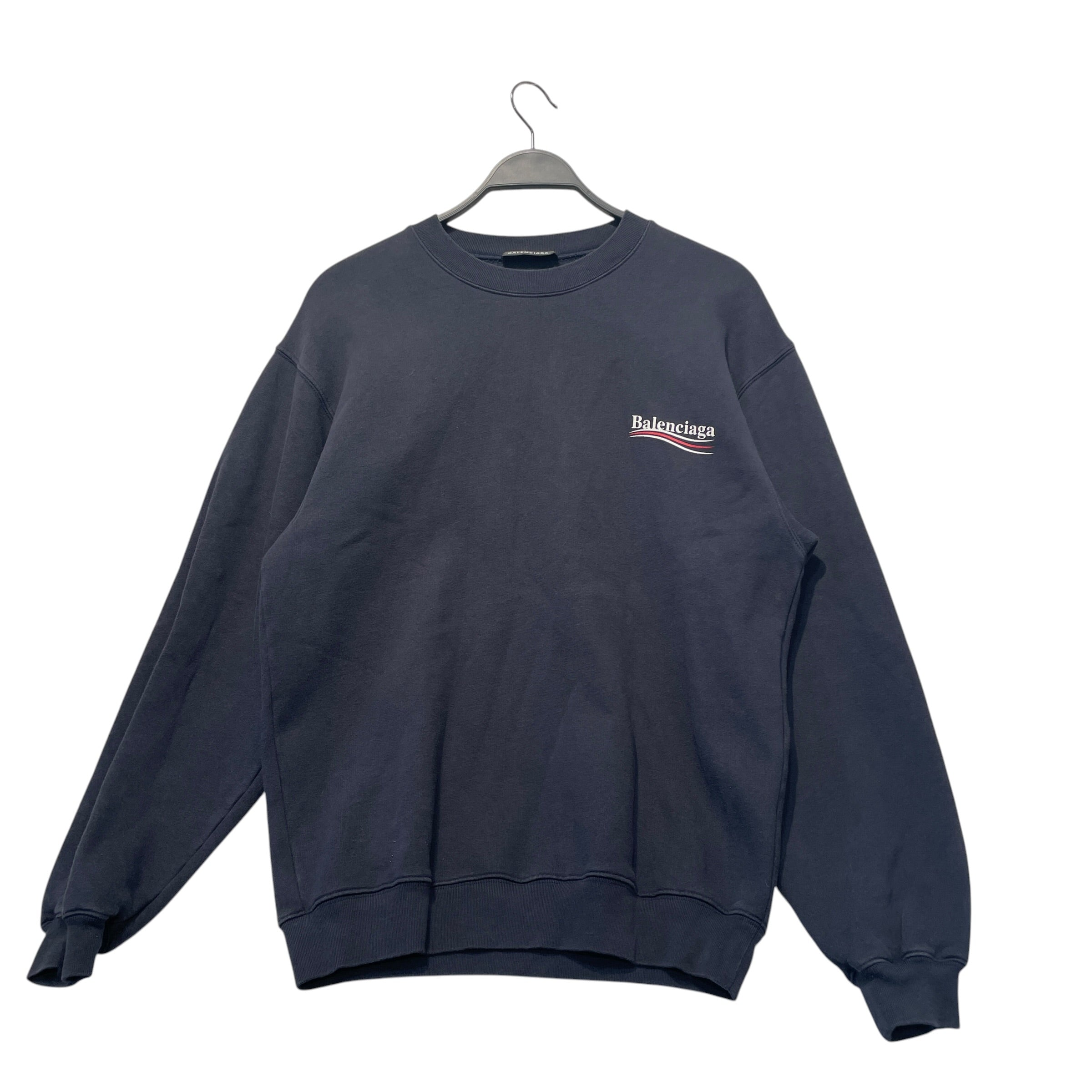 BALENCIAGA/Sweater/XS/Cotton/NVY/Campaign Crewneck view 1