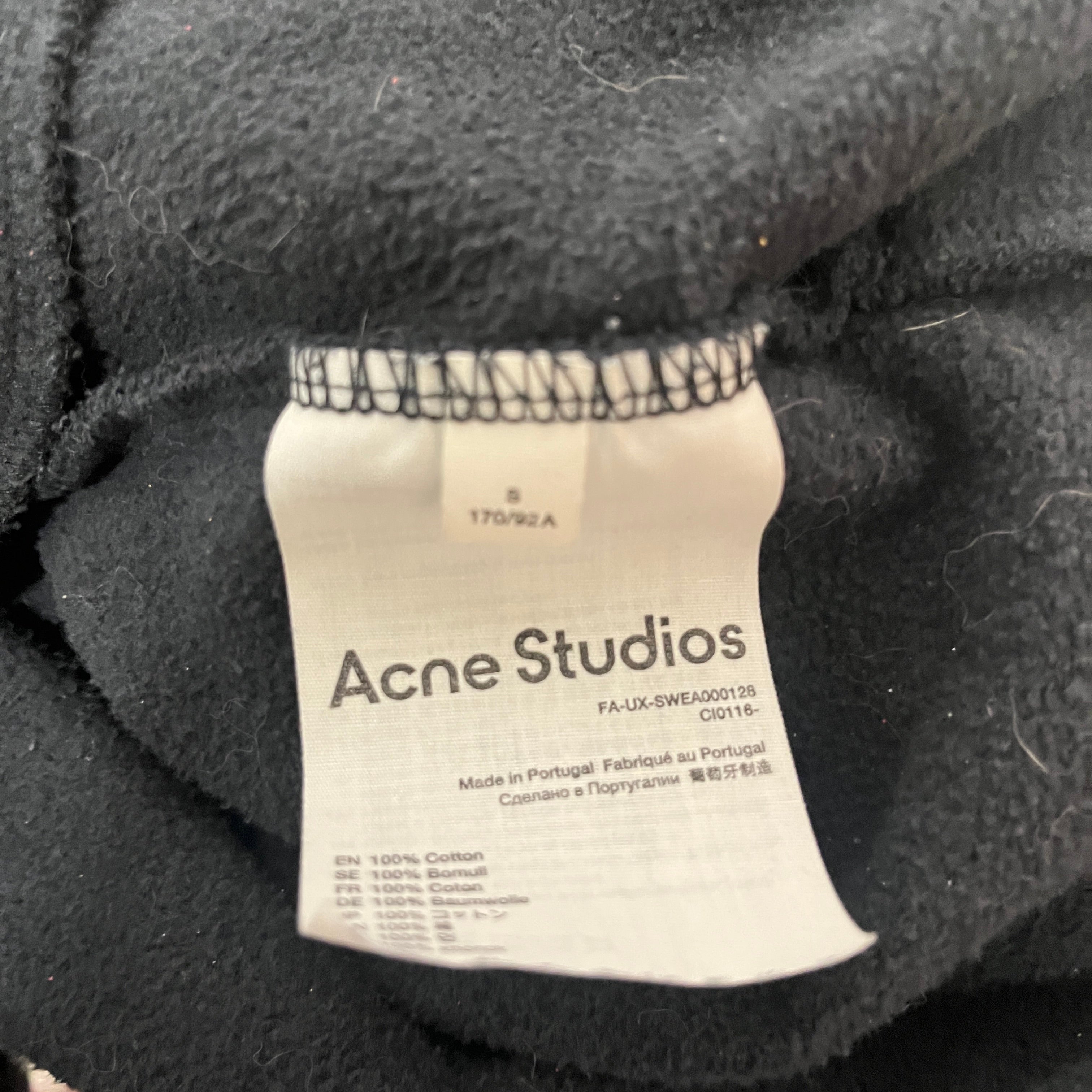 Acne Studios/Hoodie/S/Graphic/Cotton/BLK/The Rainbow view 4