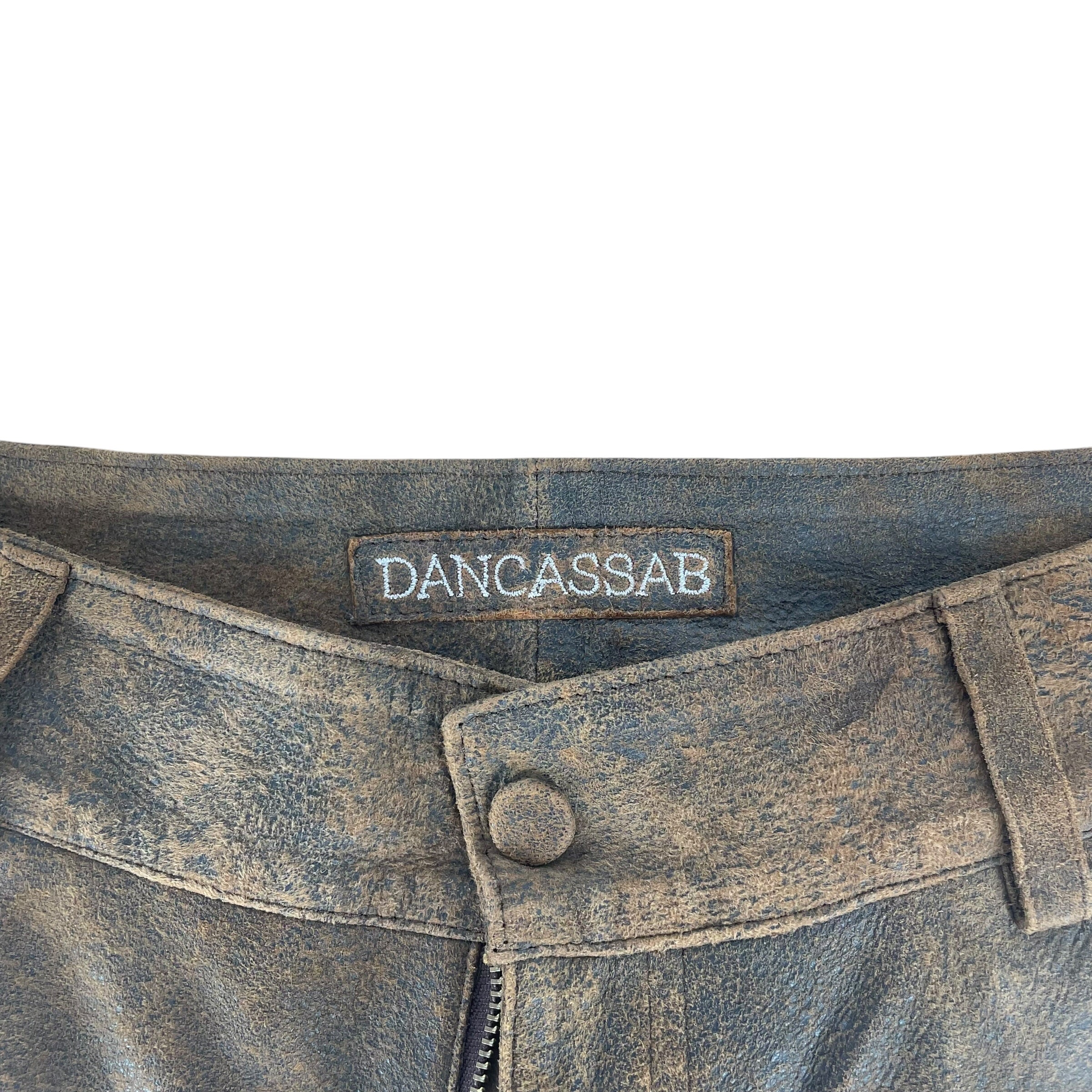 DANCASSAB/Straight Pants/M/Suede/BRW/SUEDE BROWN PANTS view 5
