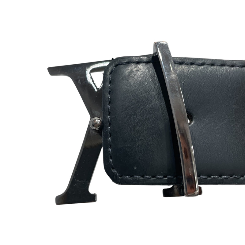 LOUIS VUITTON/Belt/All Over Print/Leather/NVY/Damier Graphite LV Belt