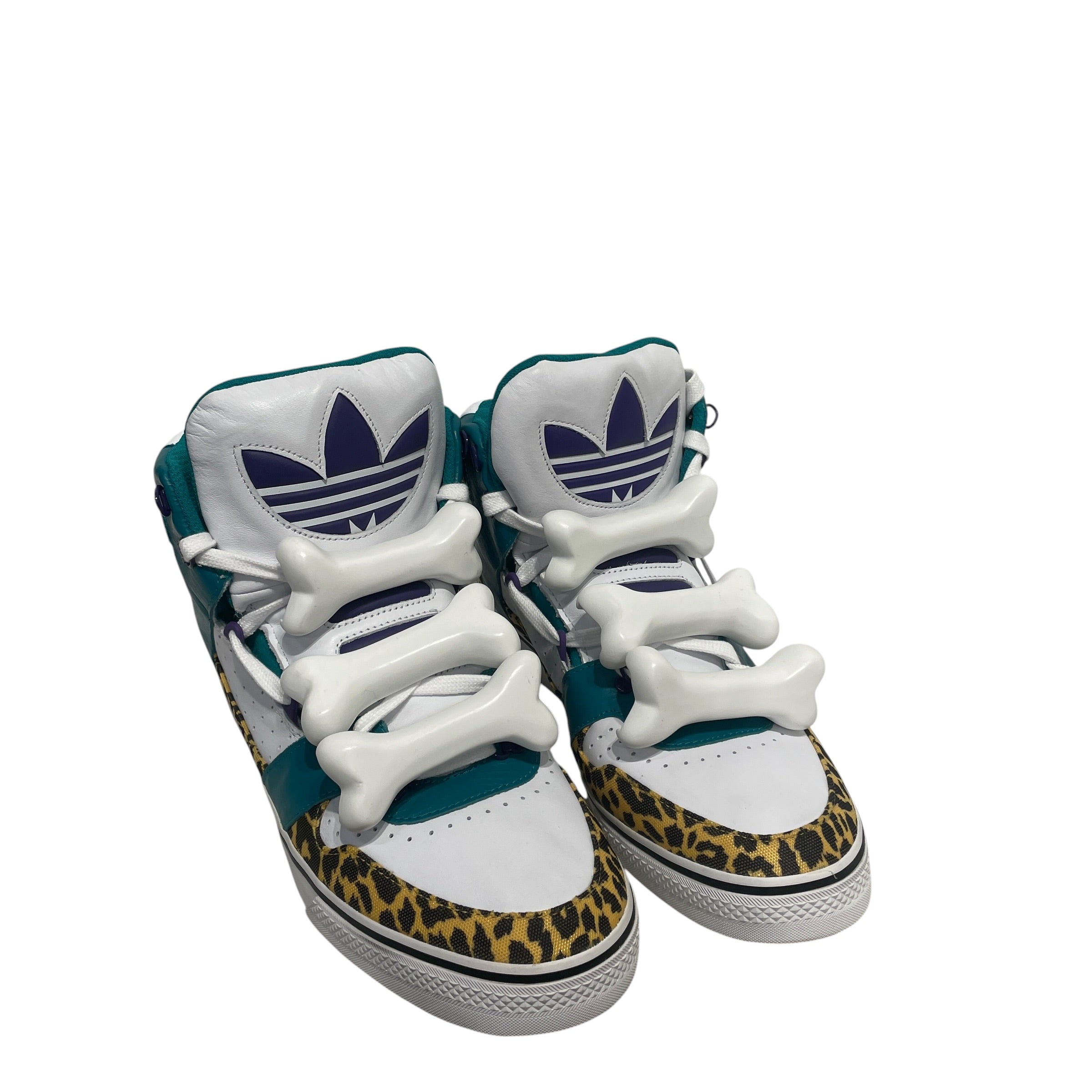 adidas/Hi-Sneakers/US 12/Leather/WHT/bones view 2
