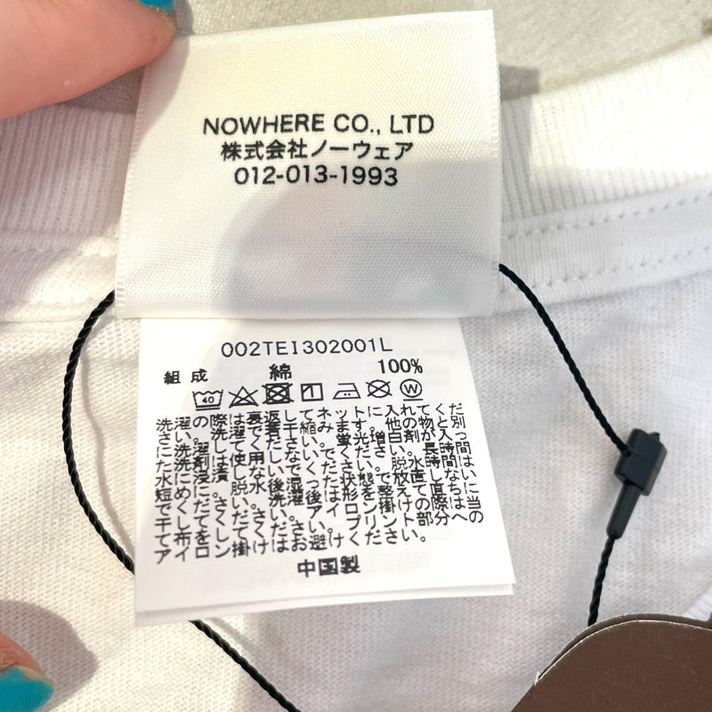 A BATHING APE/T-Shirt/S/Cotton/WHT/Graphic/abc camo milo shark 2006