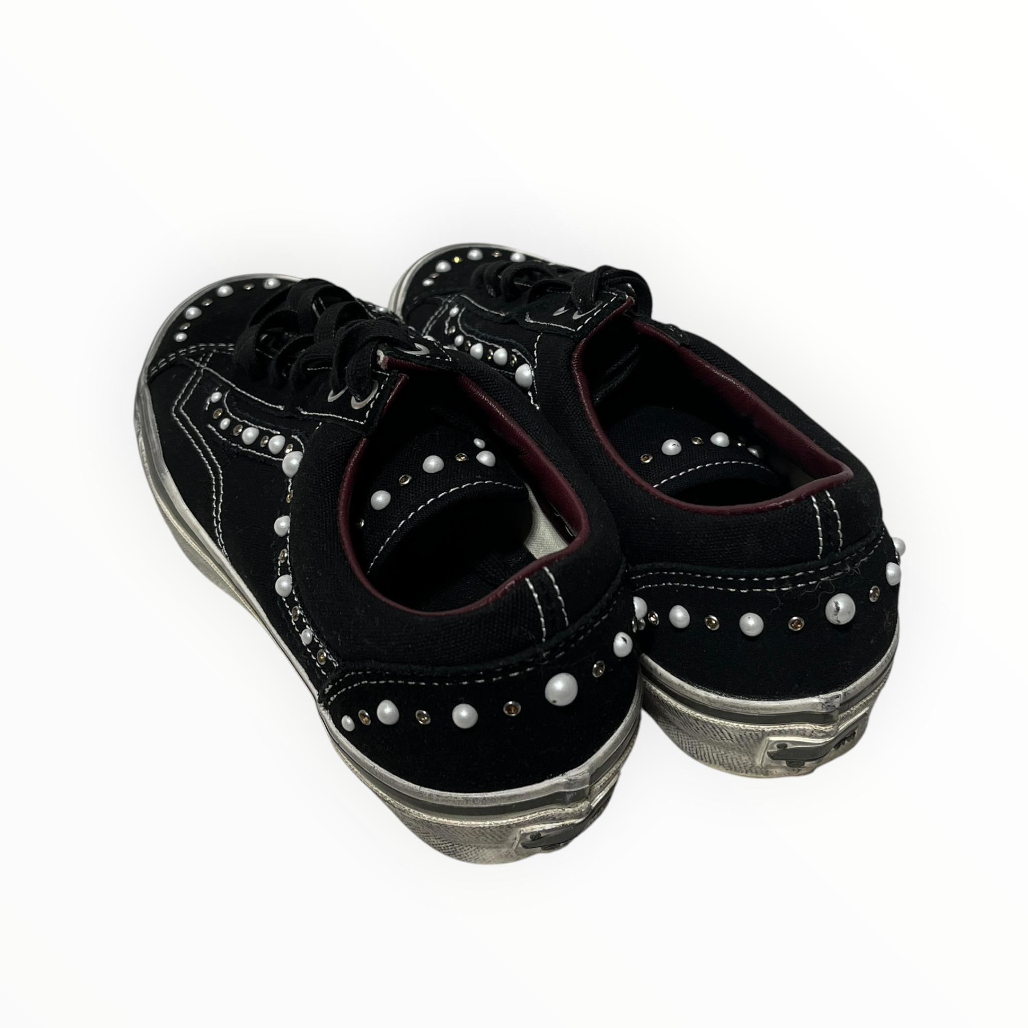 VANS/Low-Sneakers/US 9.5/BLK/OTW PEARLIZED view 2