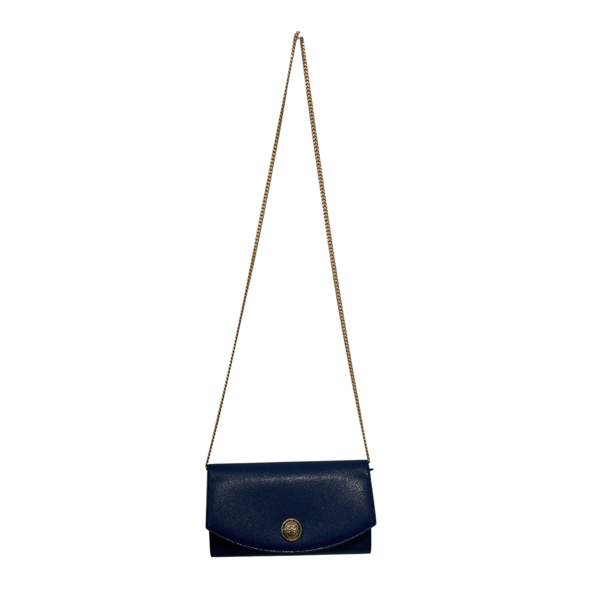 BALMAIN/Cross Body Bag/Leather/NVY/GOLD HARDWARE view 2