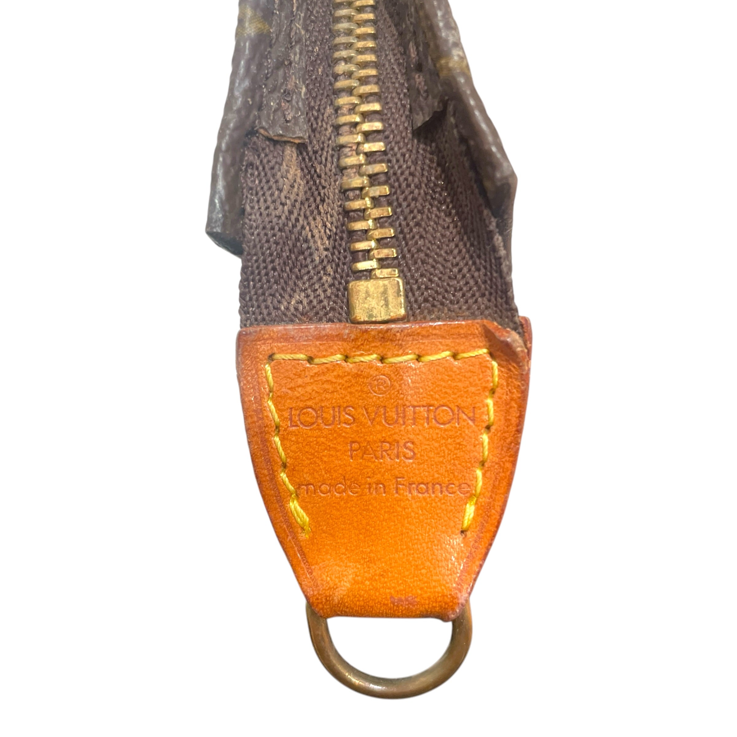 LOUIS VUITTON/Accessories/Monogram/Leather/BRW/L's/PM Pouch view 3