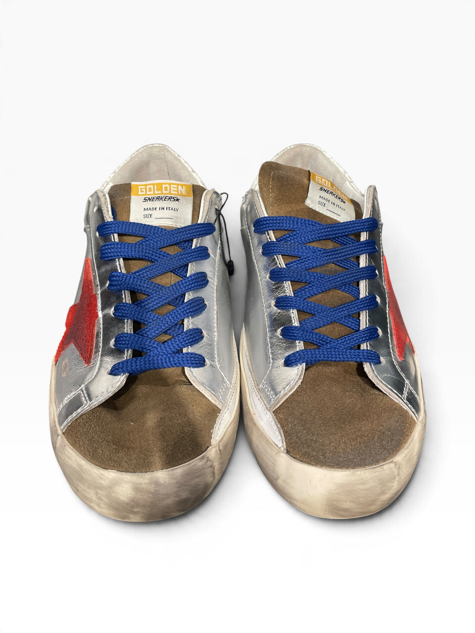 GOLDEN GOOSE/Low-Sneakers/EU 40/Suede/SLV/SUPER STAR view 3