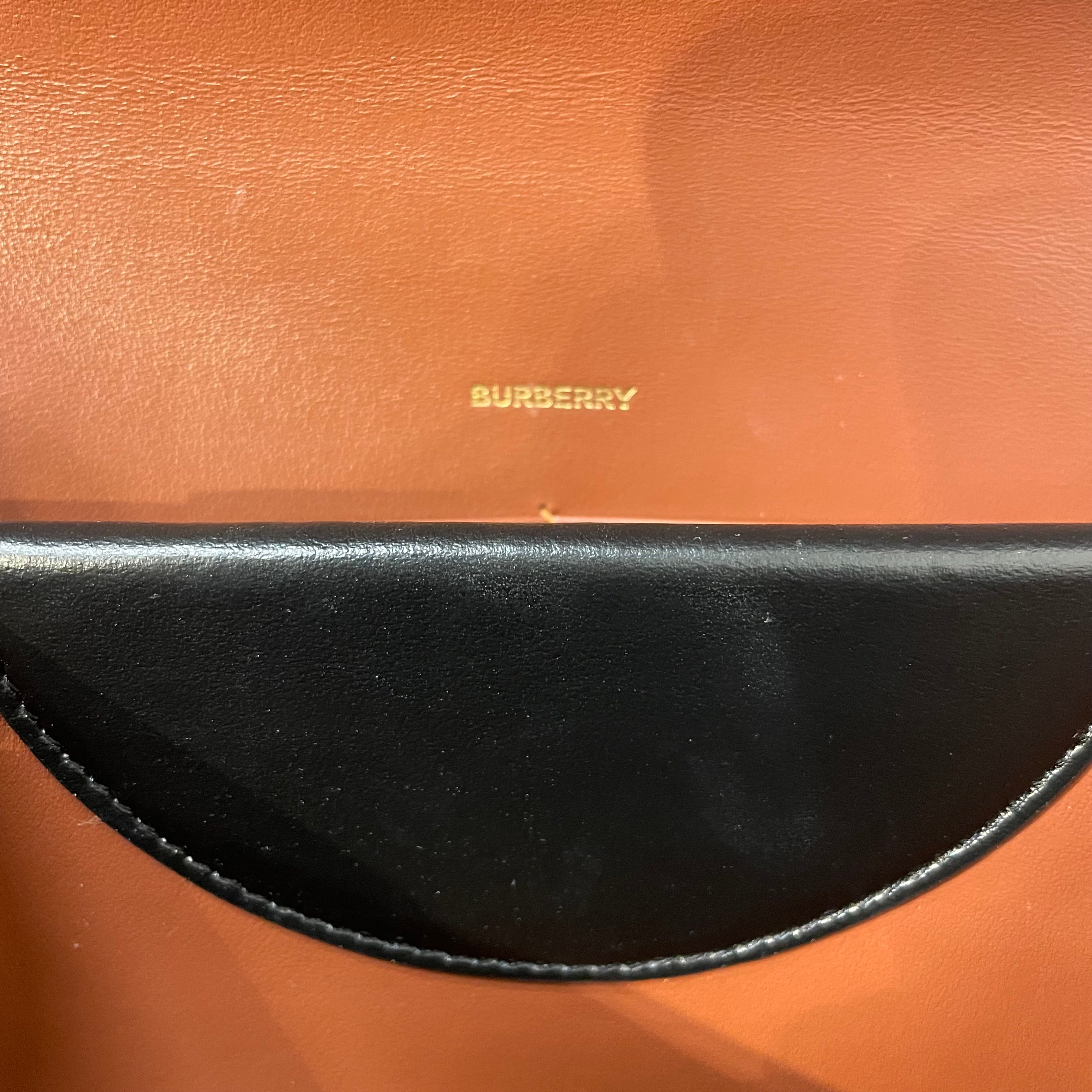 BURBERRY/Cross Body Bag/Monogram/Leather/BRW/TB race stripe accordian view 5