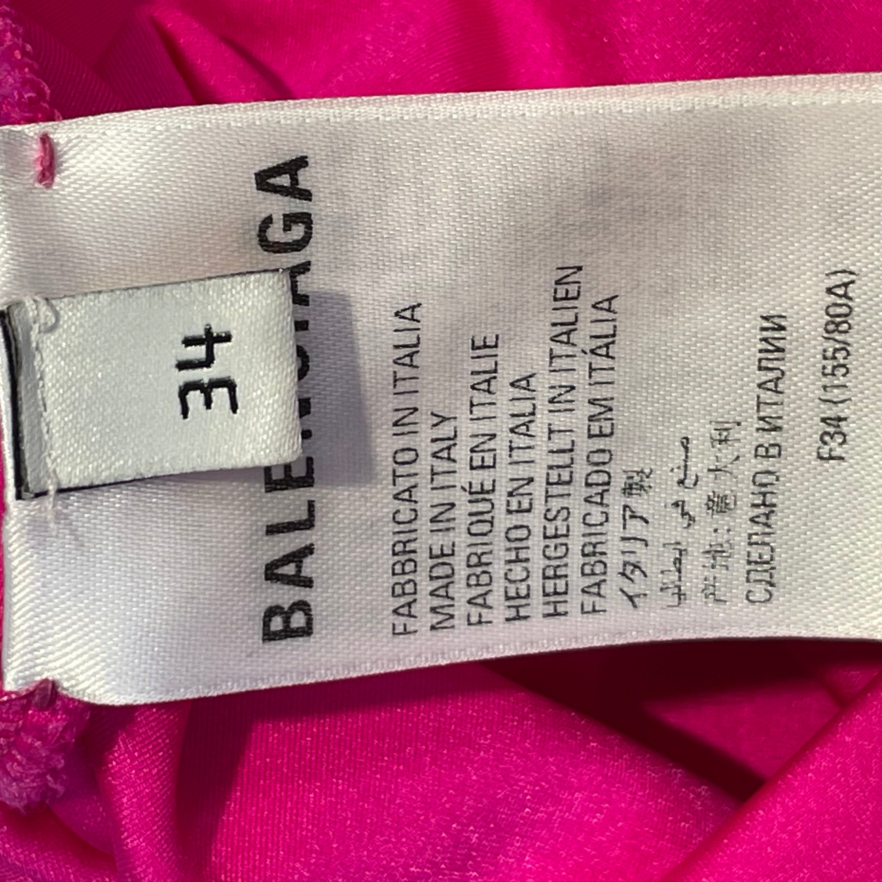 BALENCIAGA/LS Dress/34/All Over Print/Cotton/PNK/glove dress view 5