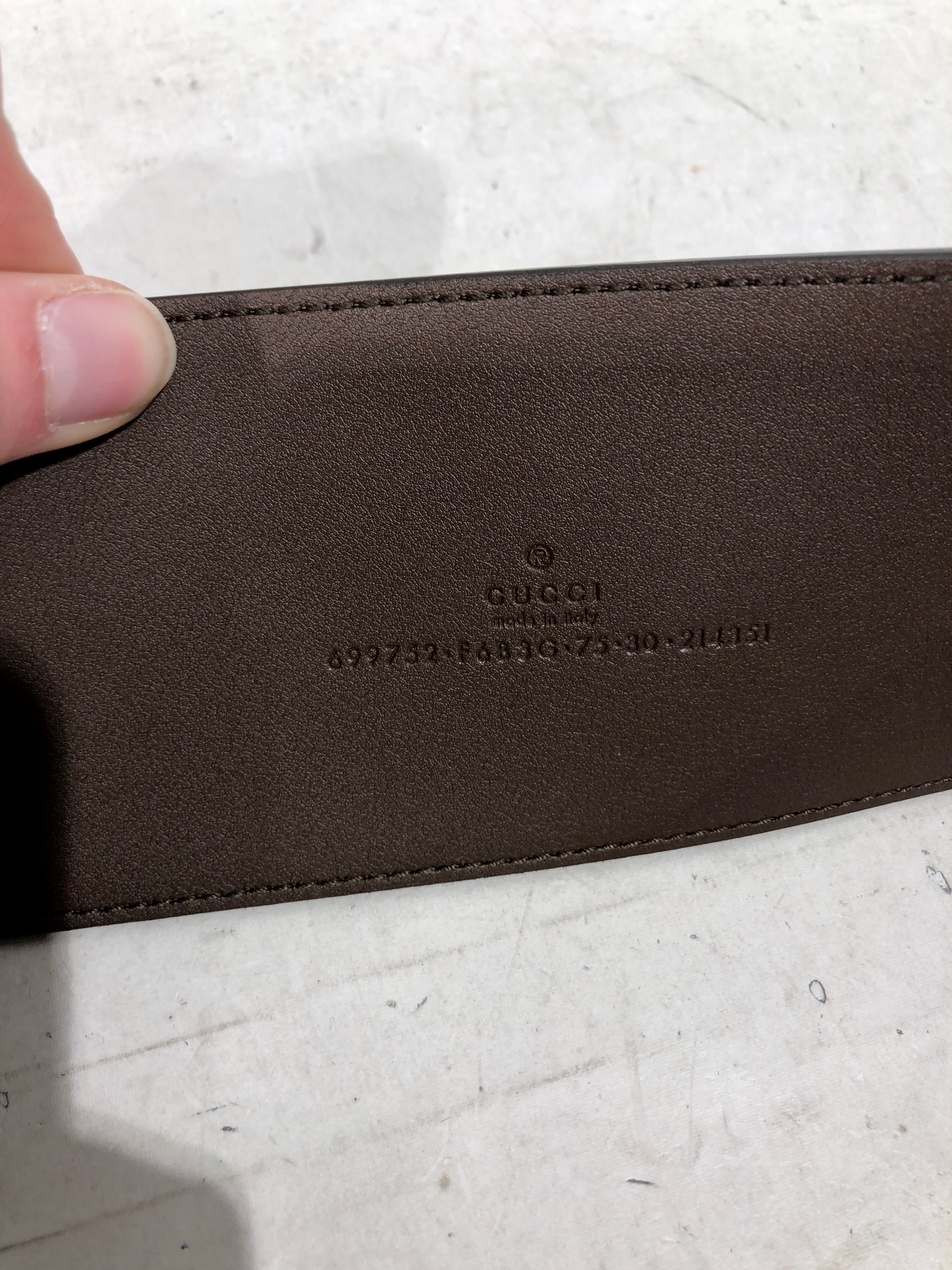 GUCCI/Belt/Monogram/BEG/marmont wide belt w/brown view 4