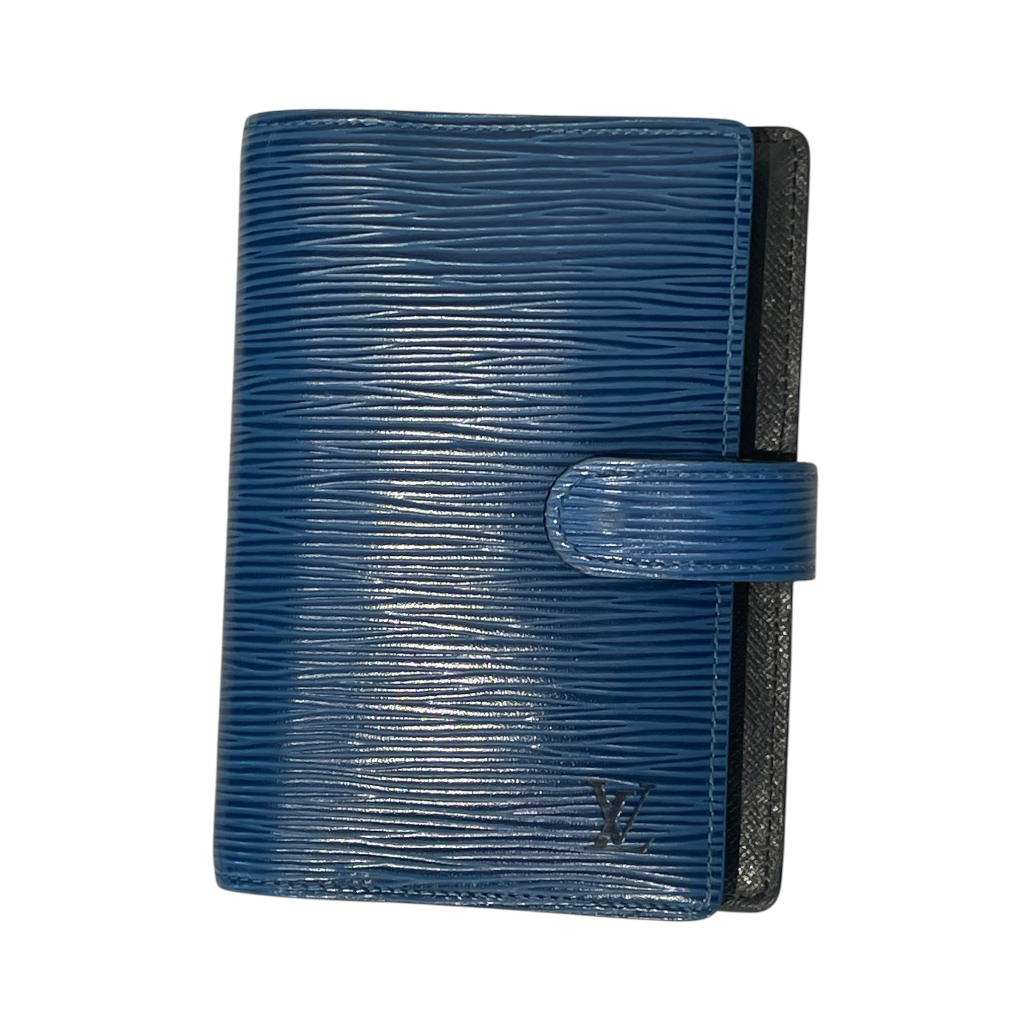 LOUIS VUITTON/Bifold Wallet/Leather/BLU/EPI AGENDA COVER