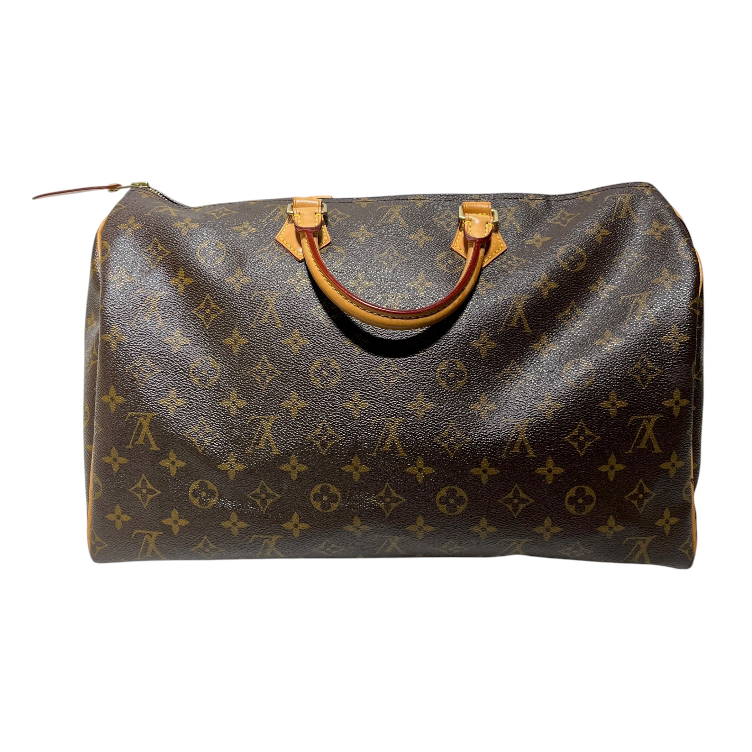 LOUIS VUITTON/Hand Bag/Monogram/Leather/BRW/Speedy Luggage 40 view 1