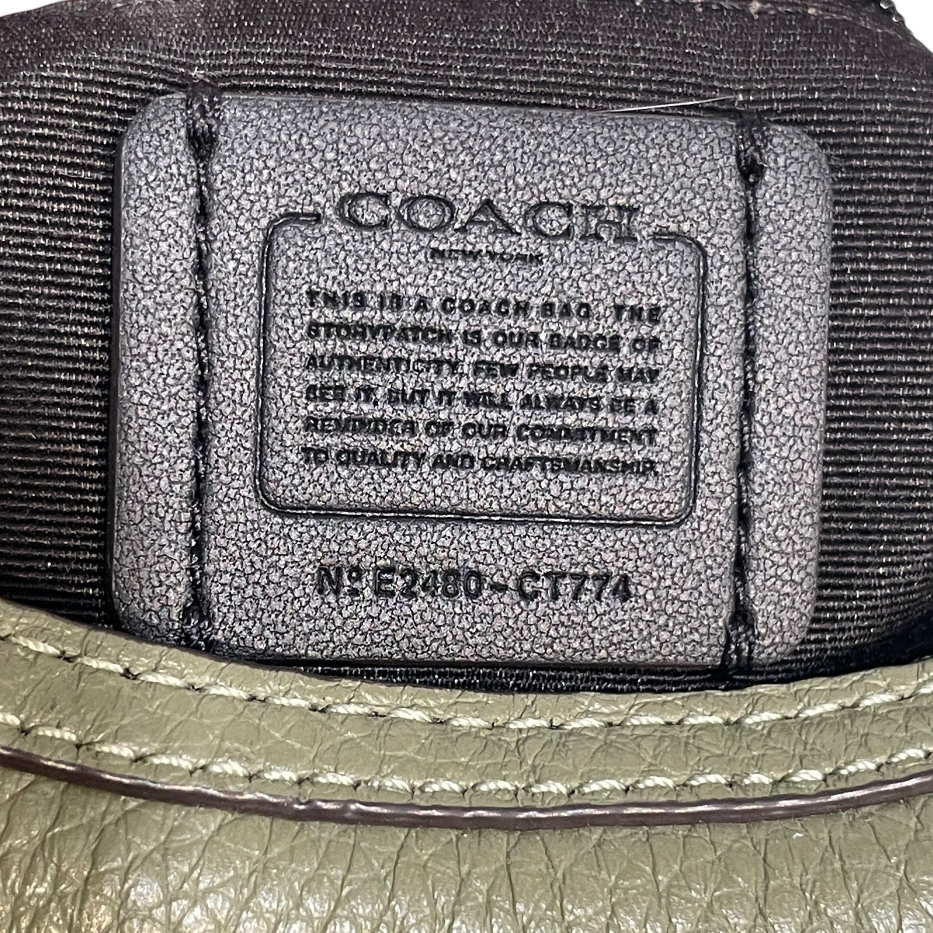 COACH/Hand Bag/Leather/GRN/Carmen Mini Pebble Leather view 6